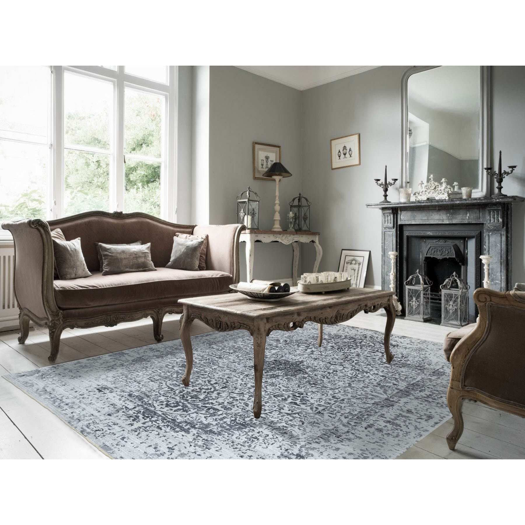 Transitional-Hand-Knotted-Rug-310290