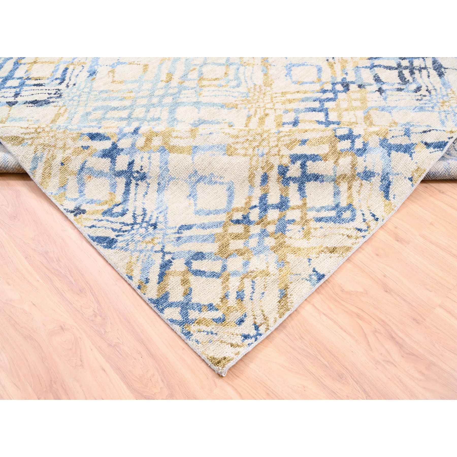 Tribal-Geometric-Hand-Knotted-Rug-311095