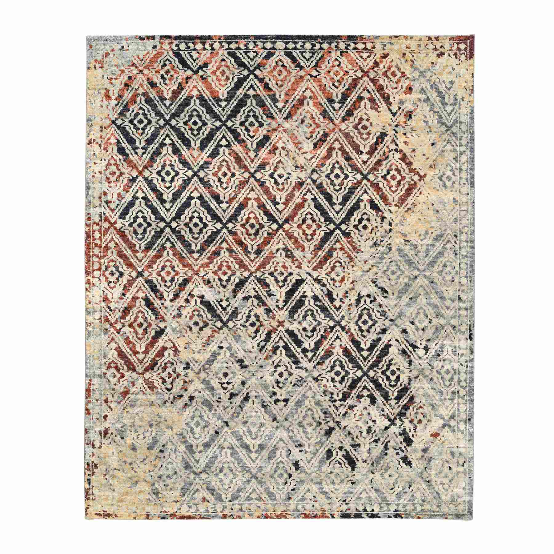 Tribal-Geometric-Hand-Knotted-Rug-313245
