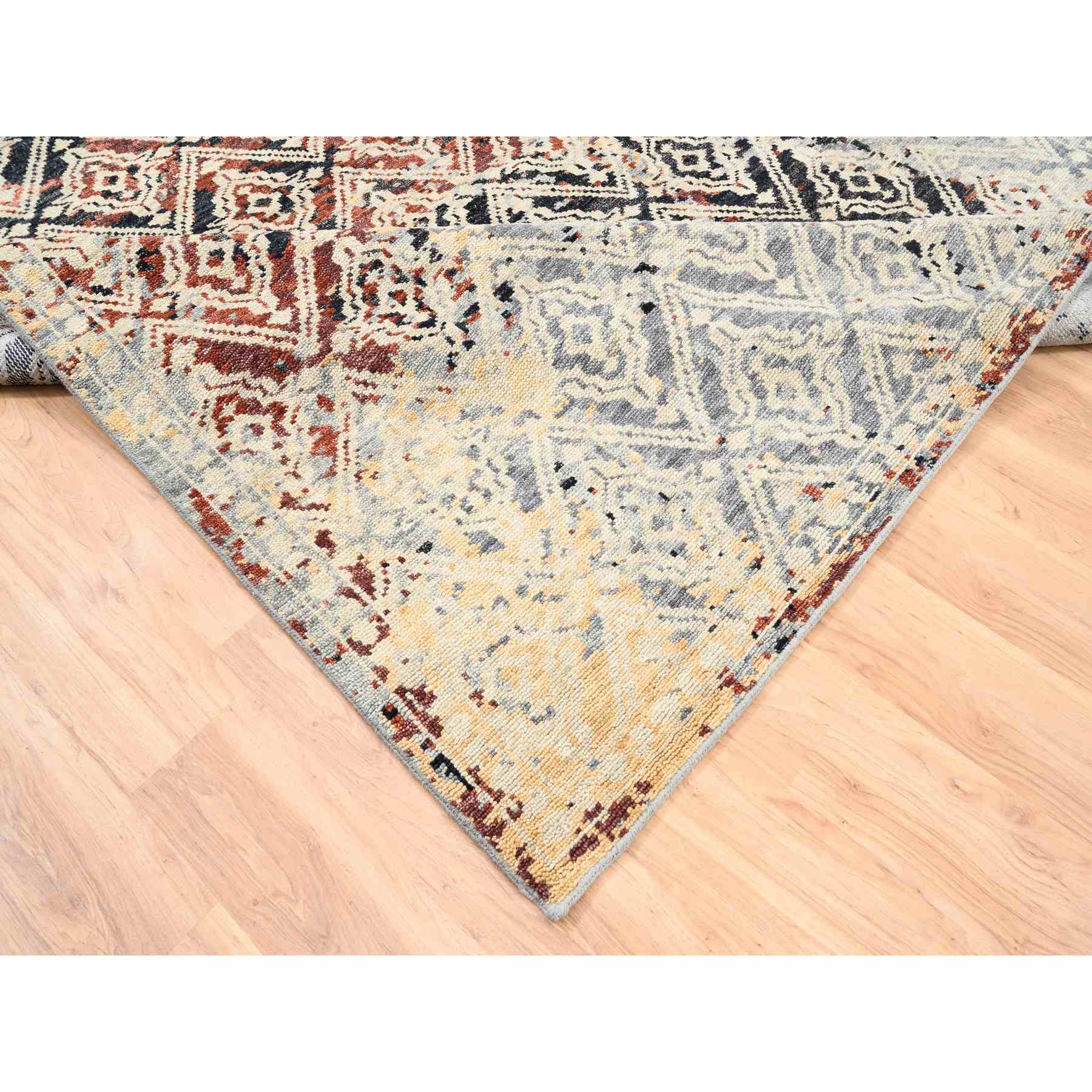 Tribal-Geometric-Hand-Knotted-Rug-313245