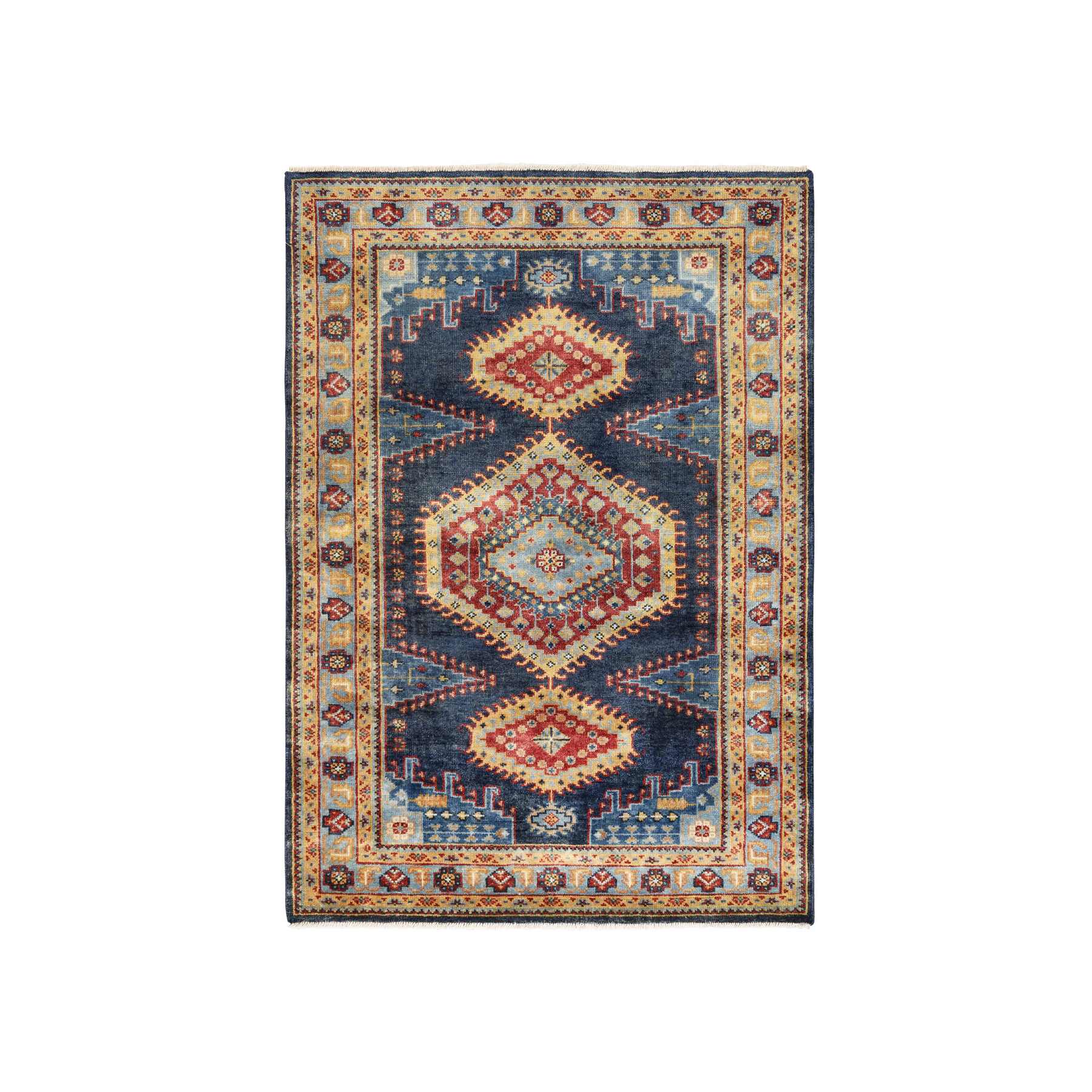 2' x 3' Handmade Persian Design made out of natural wool natural dyes throw rug