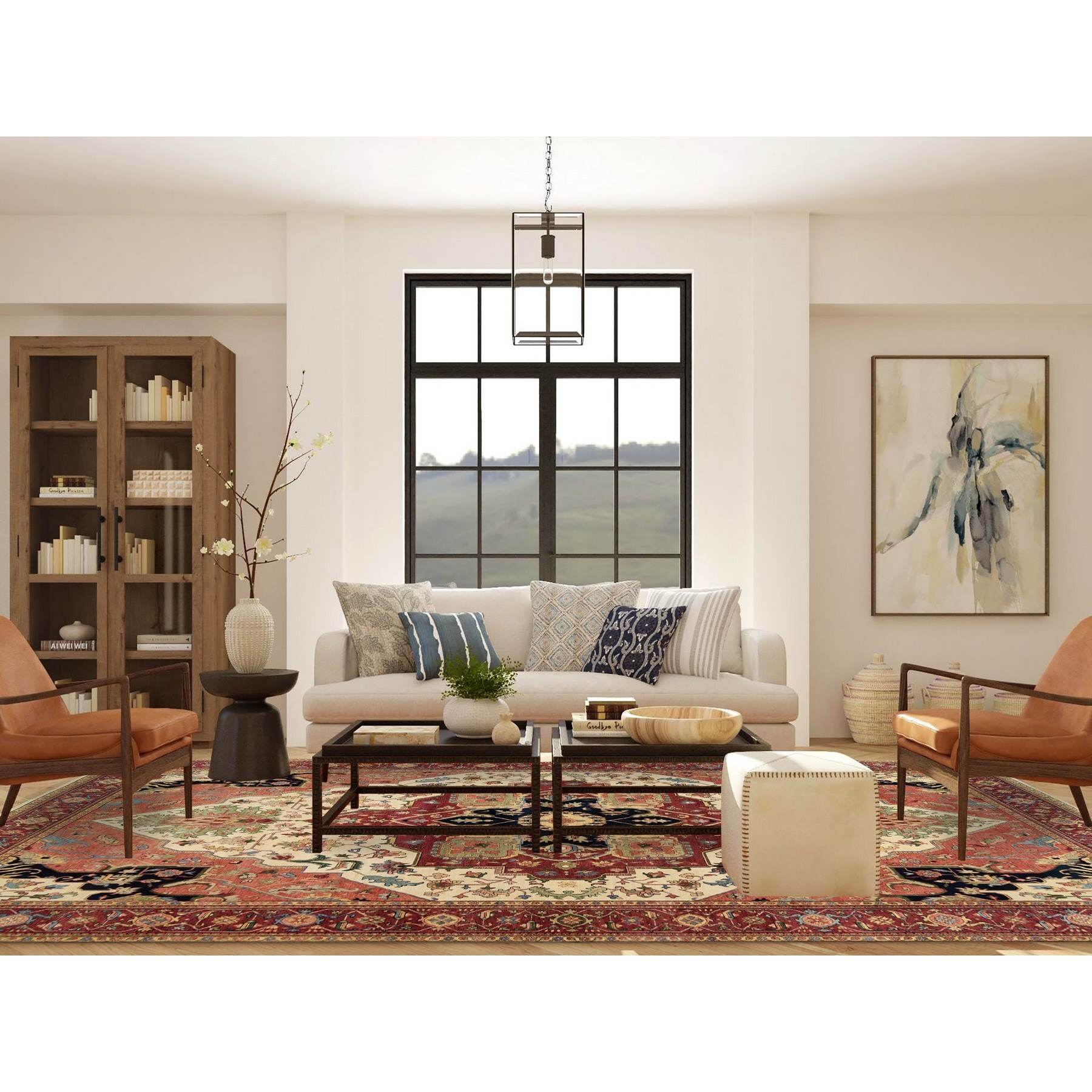 Heriz-Hand-Knotted-Rug-317745