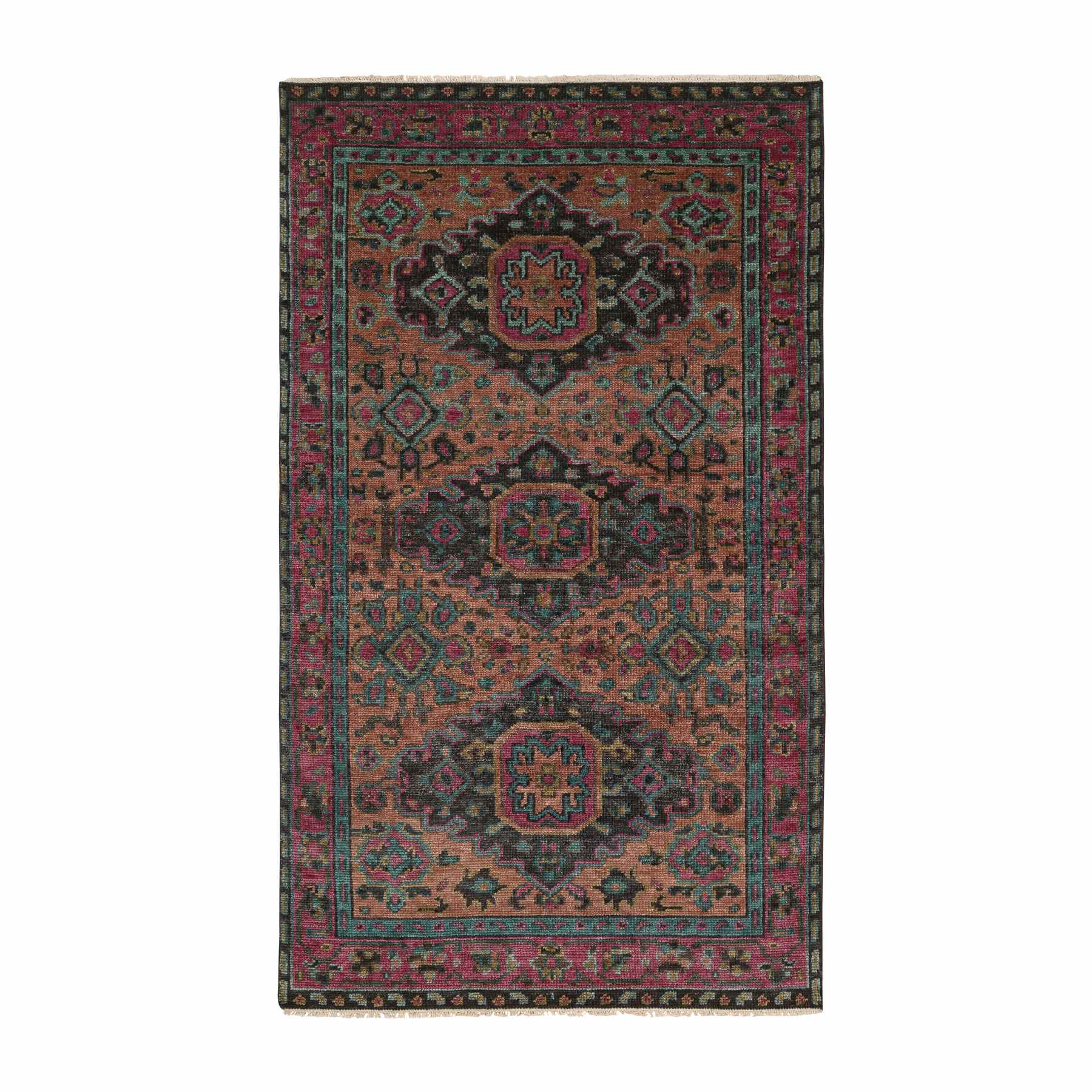 Oushak-And-Peshawar-Hand-Knotted-Rug-318905