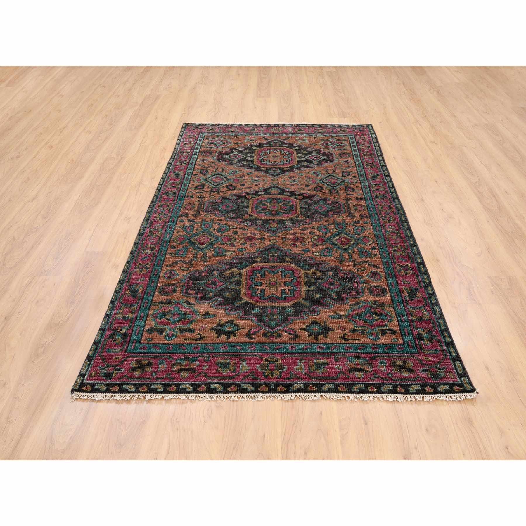 Oushak-And-Peshawar-Hand-Knotted-Rug-318905