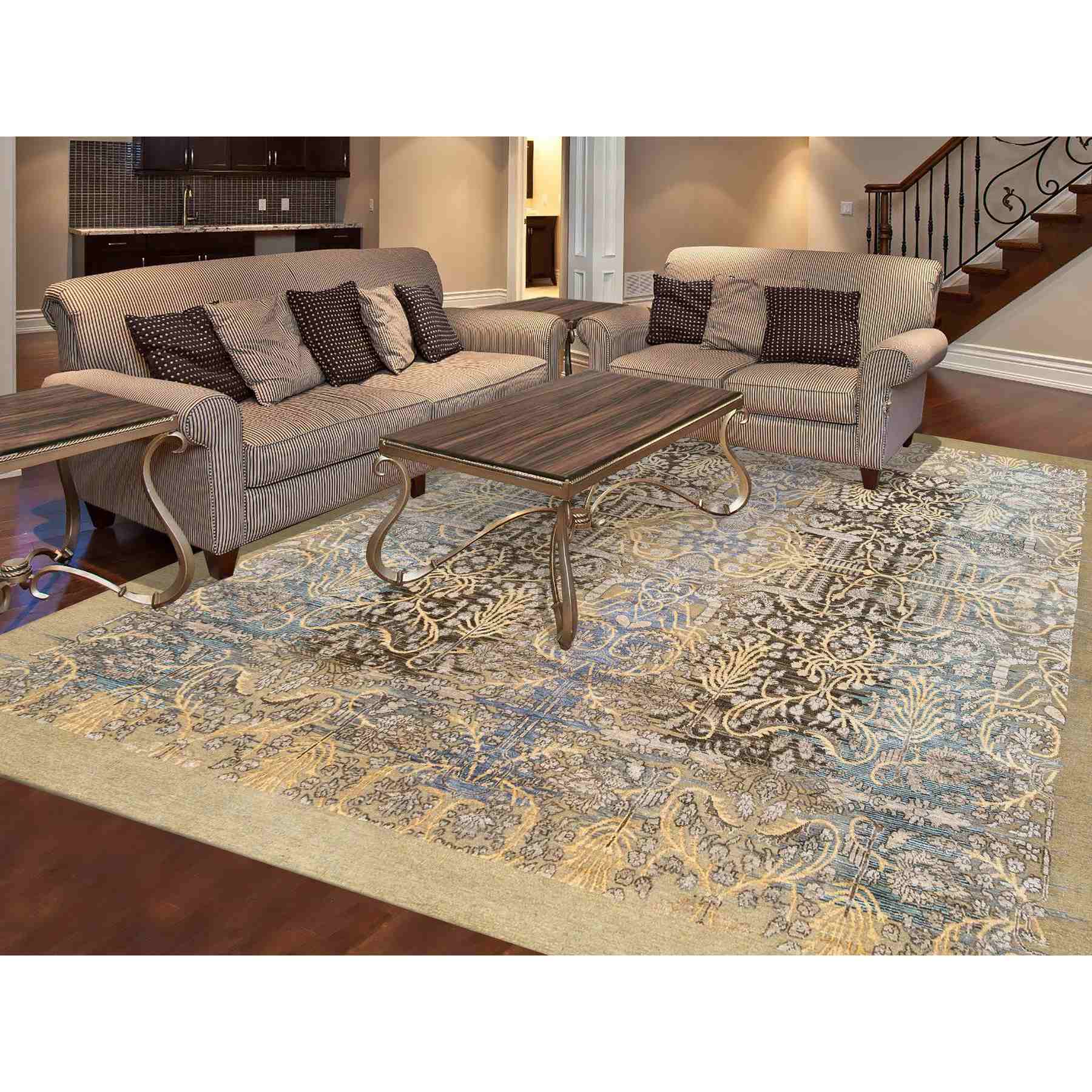 Transitional-Hand-Knotted-Rug-318390