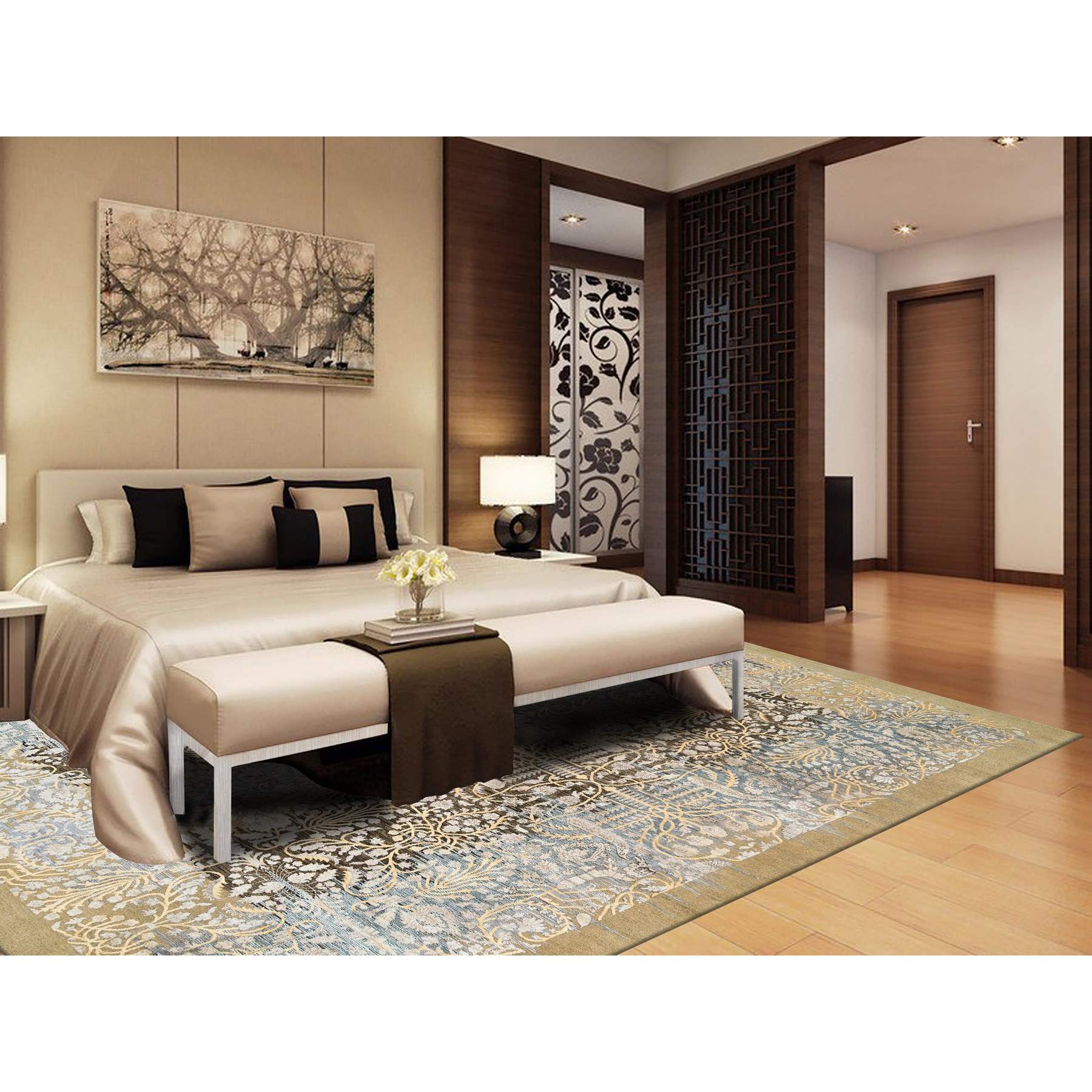 Transitional-Hand-Knotted-Rug-318400