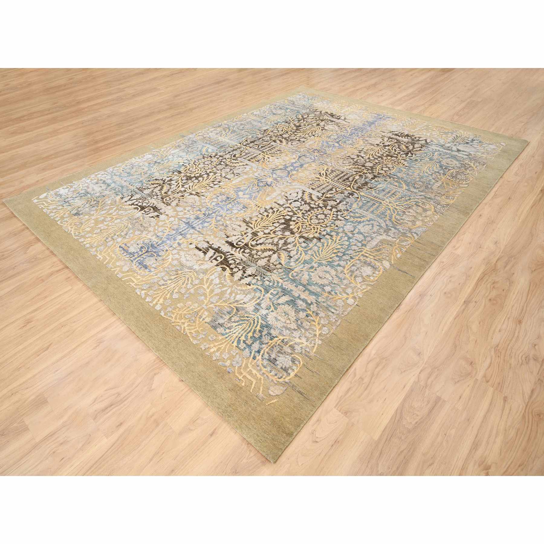 Transitional-Hand-Knotted-Rug-318620