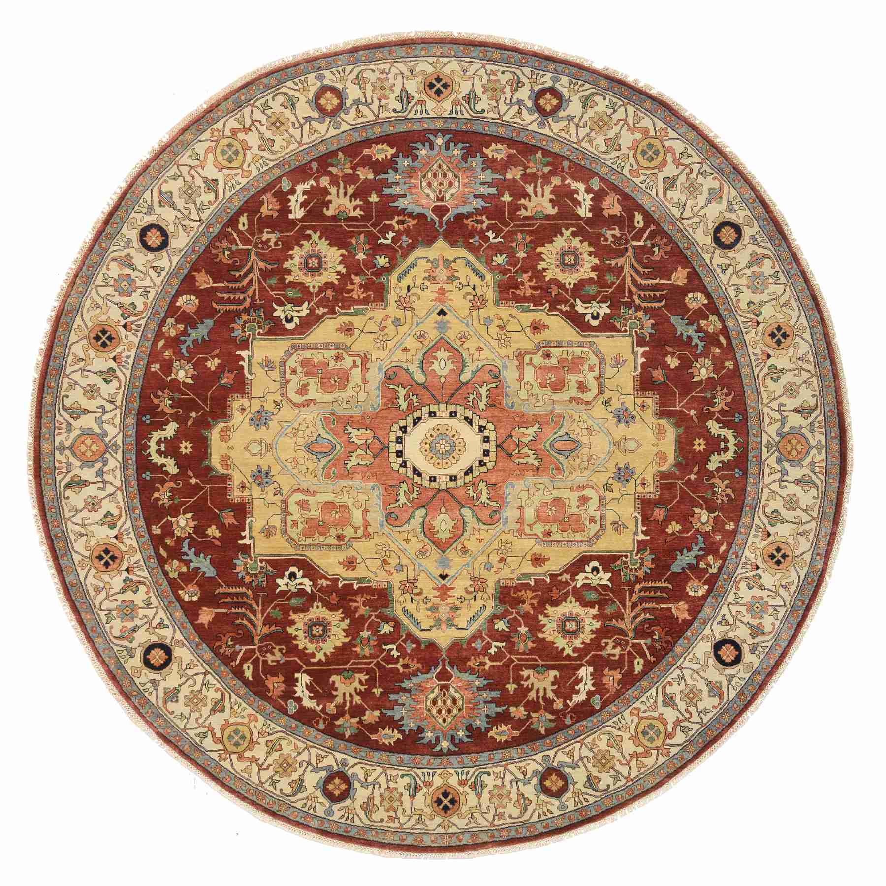 Heriz-Hand-Knotted-Rug-324870