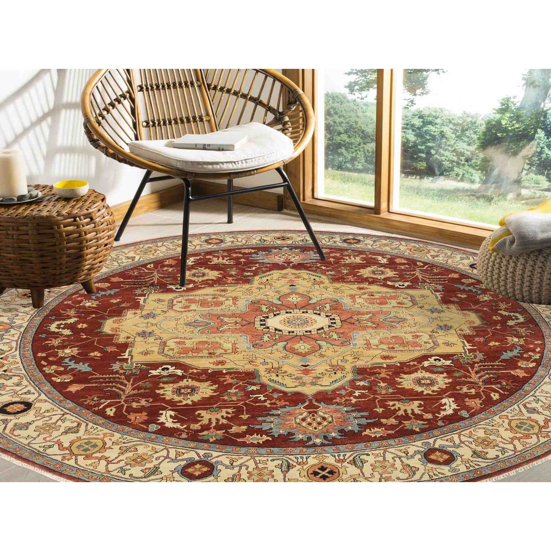 Heriz-Hand-Knotted-Rug-324870