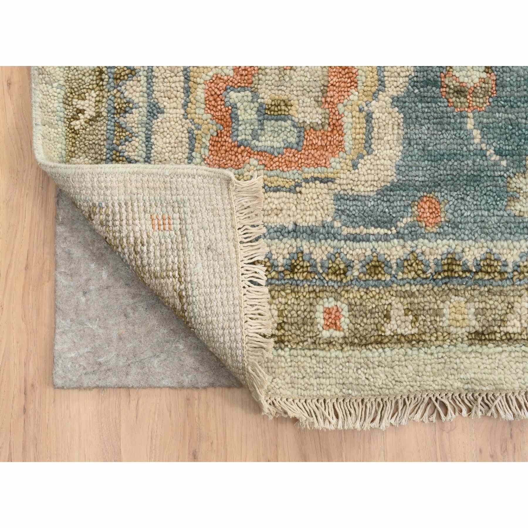 Oushak-And-Peshawar-Hand-Knotted-Rug-322650