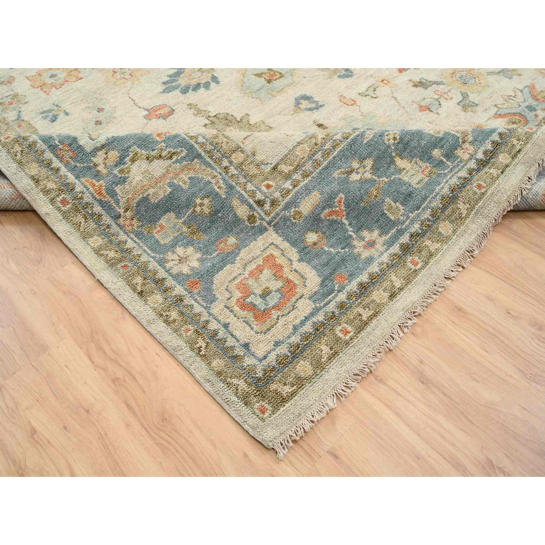 Oushak-And-Peshawar-Hand-Knotted-Rug-322650