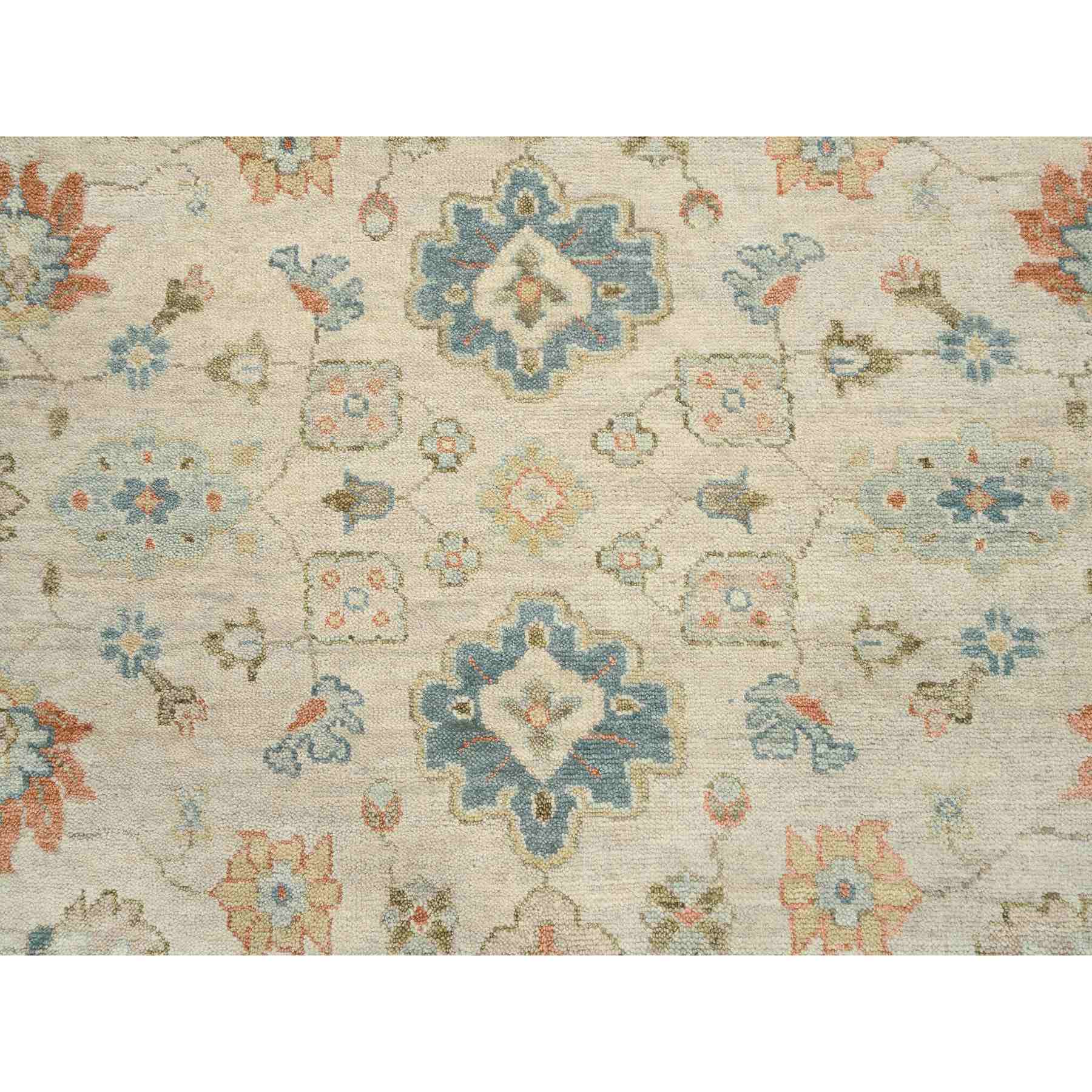 Oushak-And-Peshawar-Hand-Knotted-Rug-322650