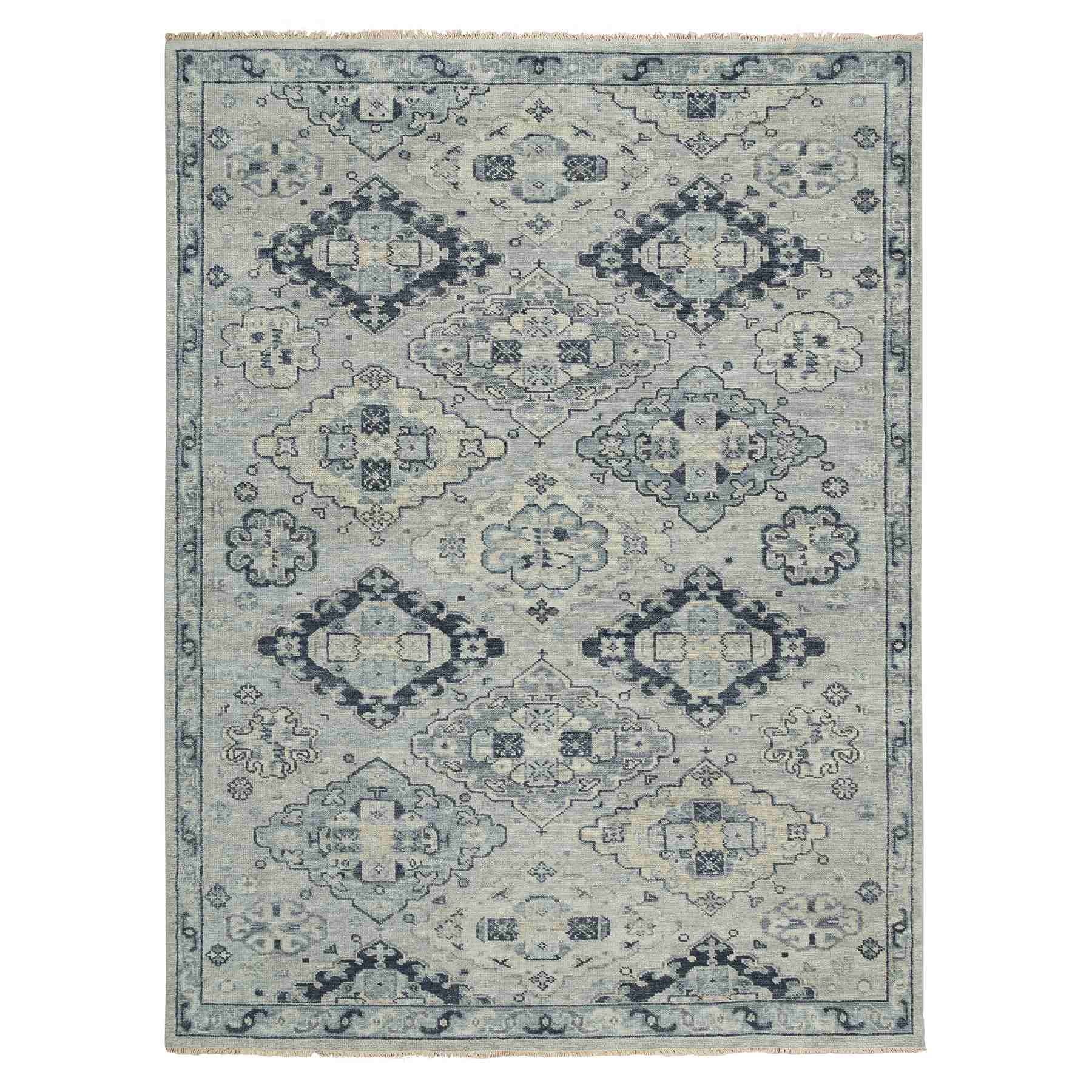 Tribal-Geometric-Hand-Knotted-Rug-322565
