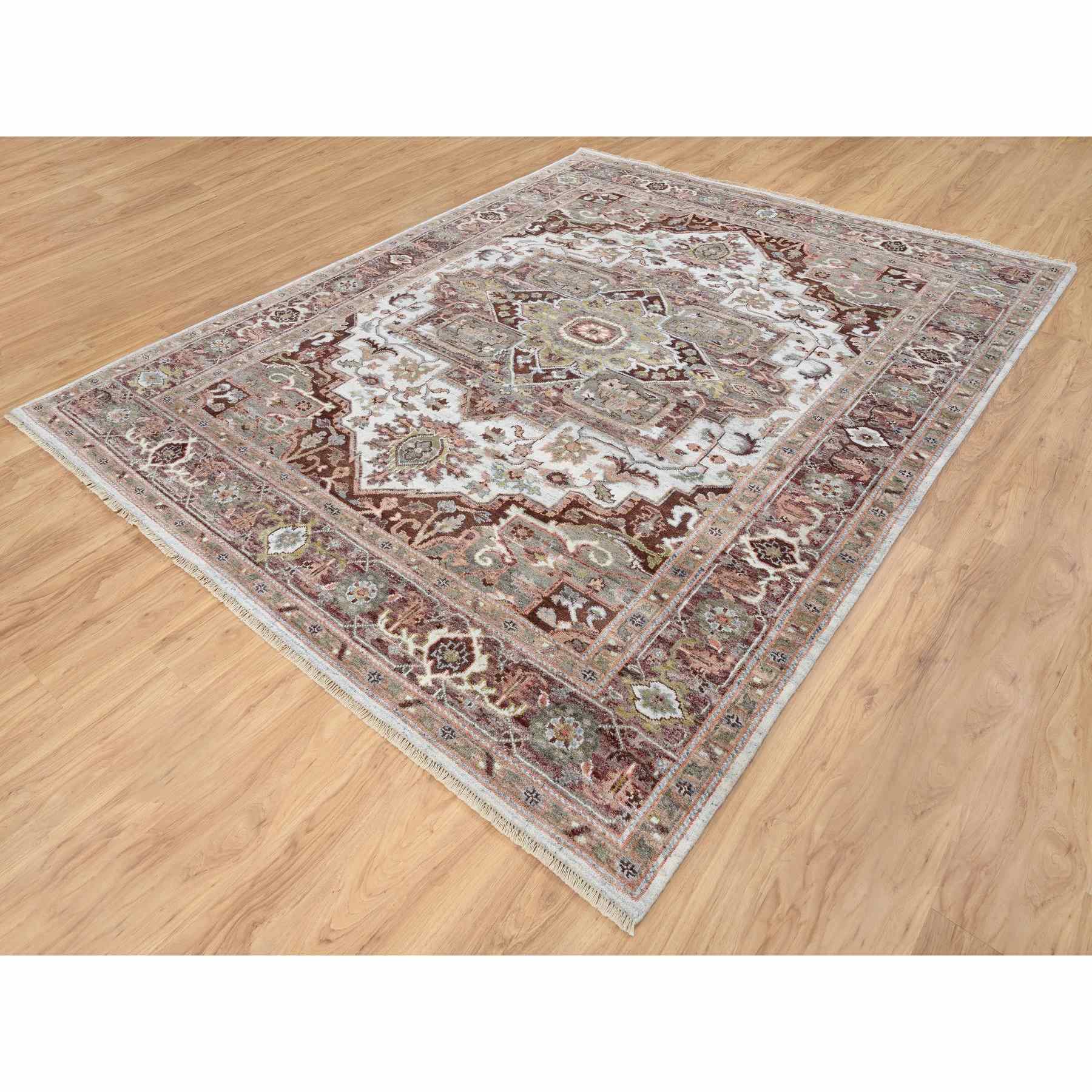 Tribal-Geometric-Hand-Knotted-Rug-324100