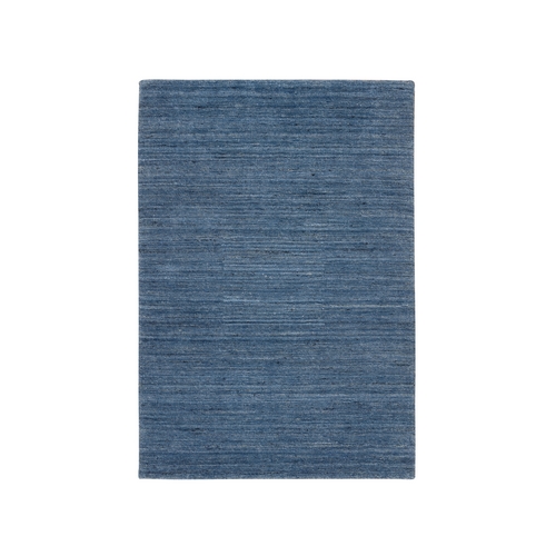 Denim Blue, Modern Design, Tone on Tone, All Wool Hand Loomed, Oriental Rug