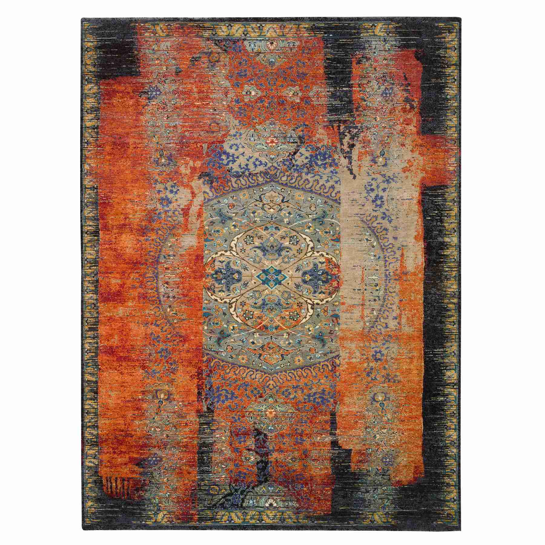 Transitional-Hand-Knotted-Rug-325850