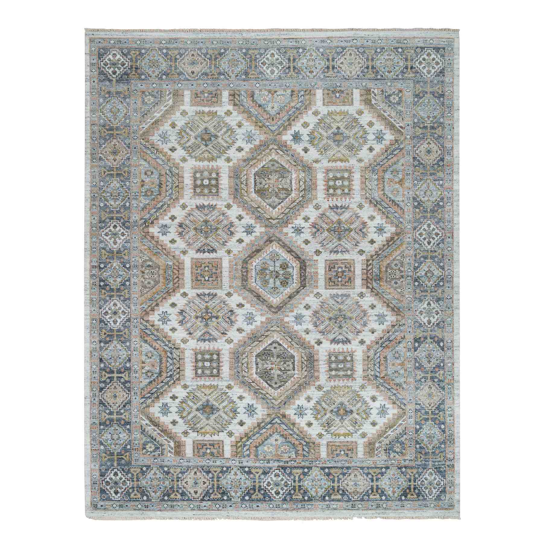 Tribal-Geometric-Hand-Knotted-Rug-325925