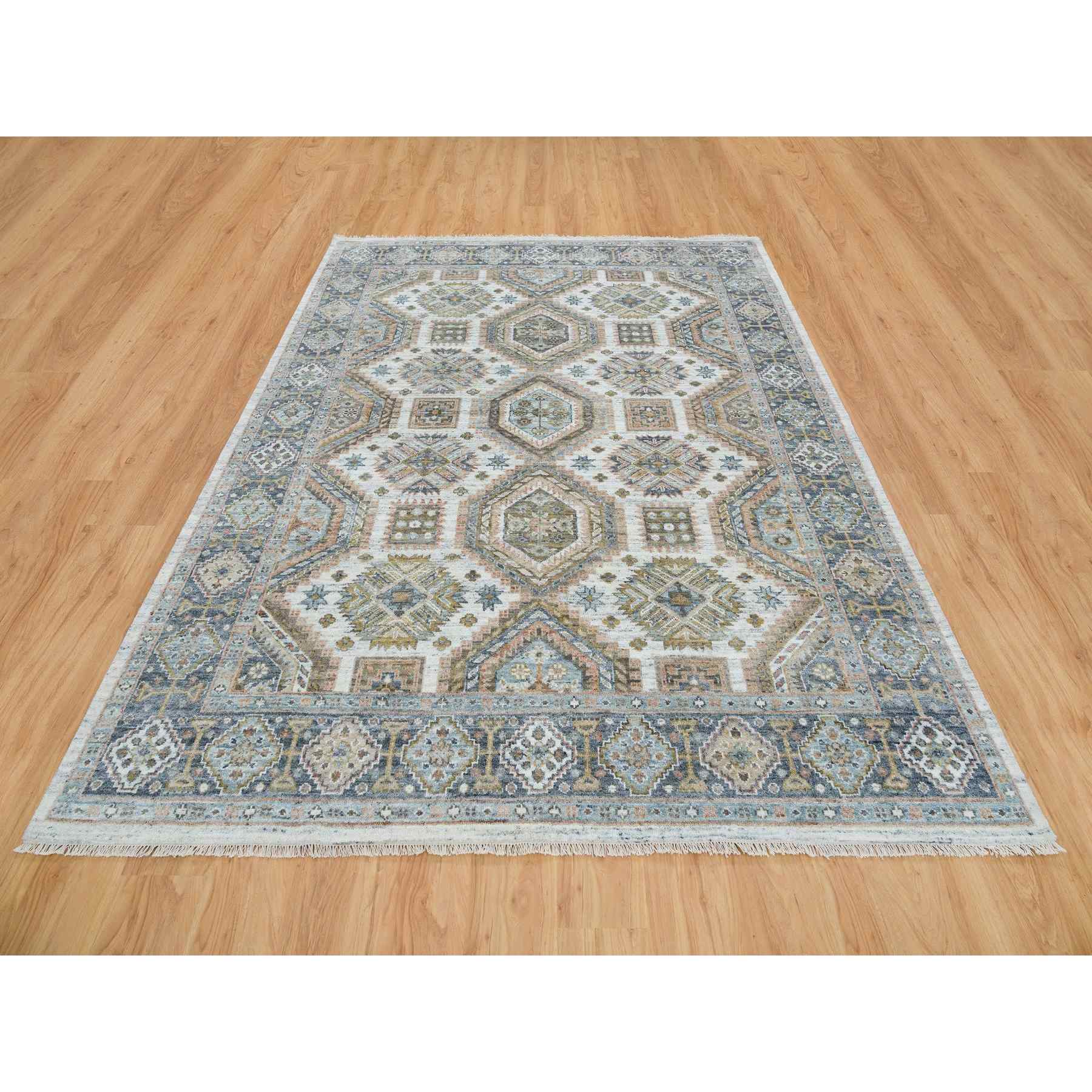 Tribal-Geometric-Hand-Knotted-Rug-325925