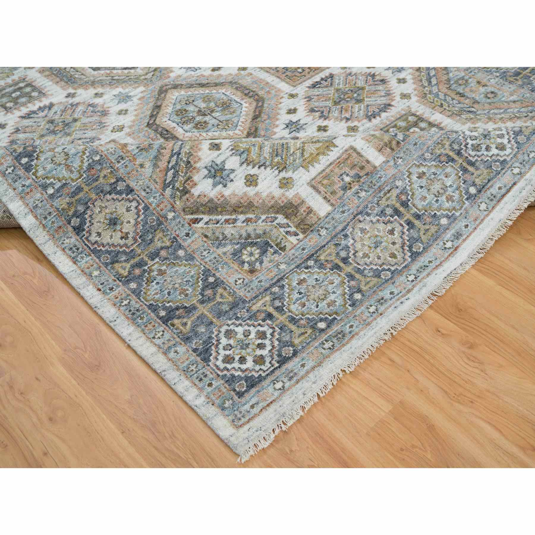 Tribal-Geometric-Hand-Knotted-Rug-325925