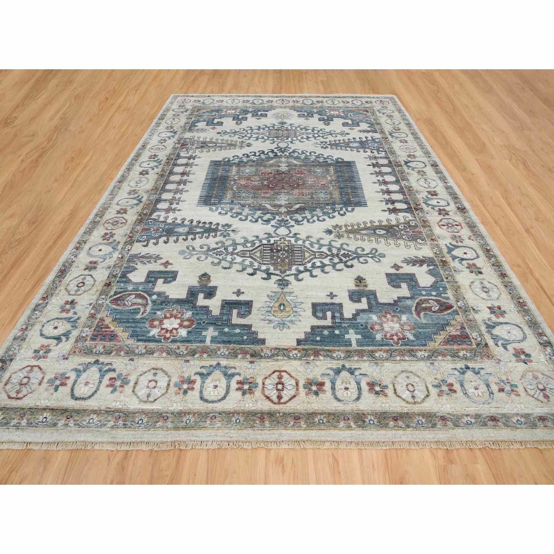 Tribal-Geometric-Hand-Knotted-Rug-327170