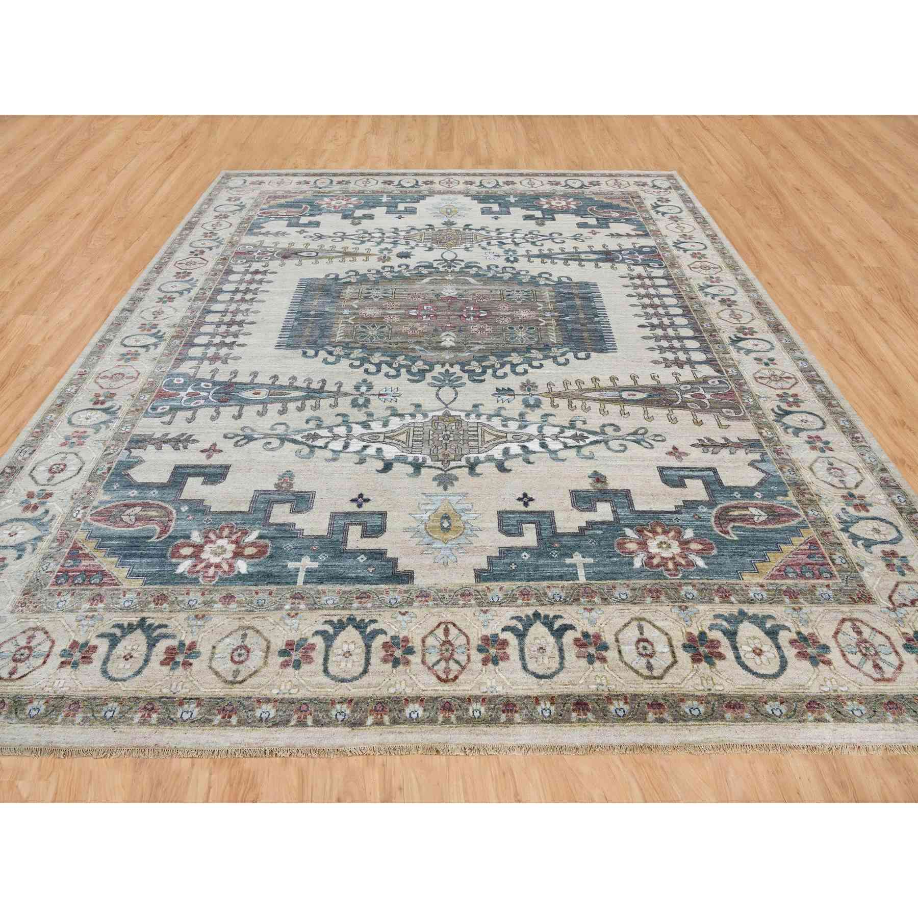 Tribal-Geometric-Hand-Knotted-Rug-327280