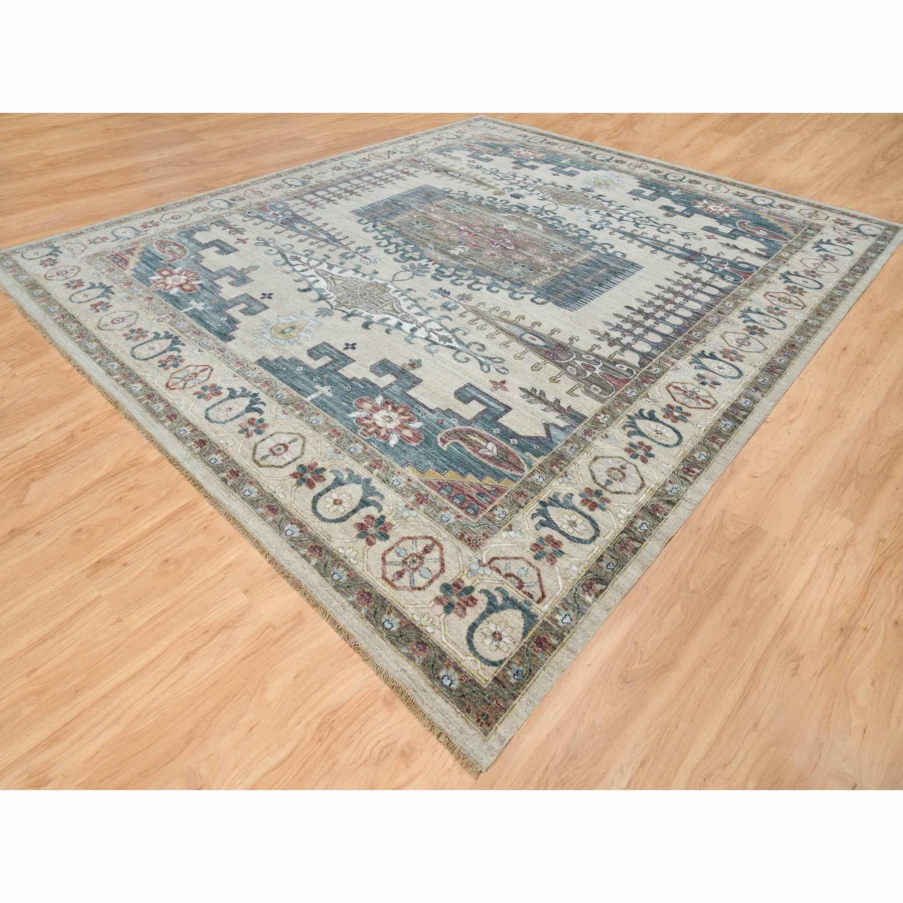 Tribal-Geometric-Hand-Knotted-Rug-327280