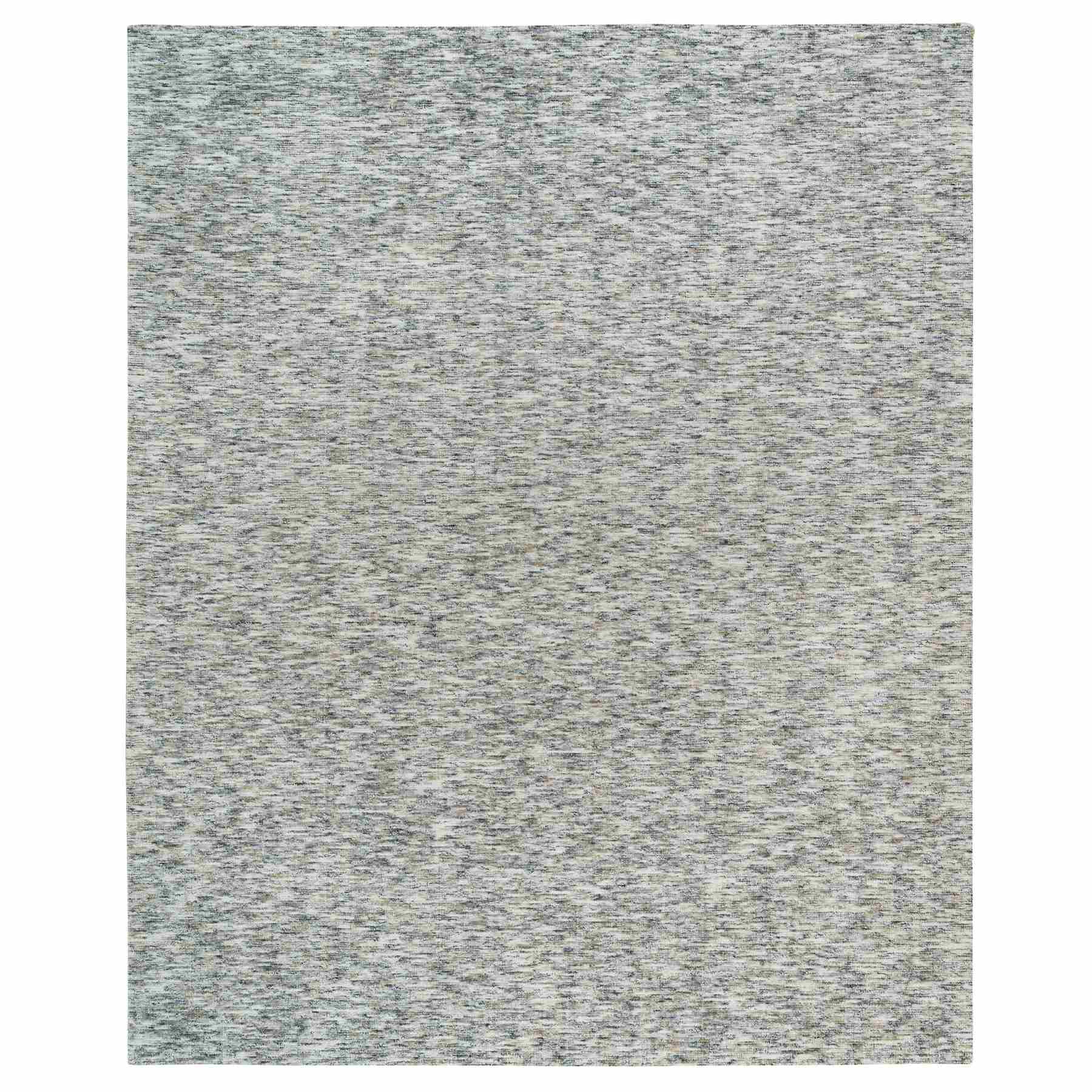 Earth Tone Colors, Modern Striae Design, Soft to the Touch, Pure Wool, Hand Loomed, Oversized Oriental 