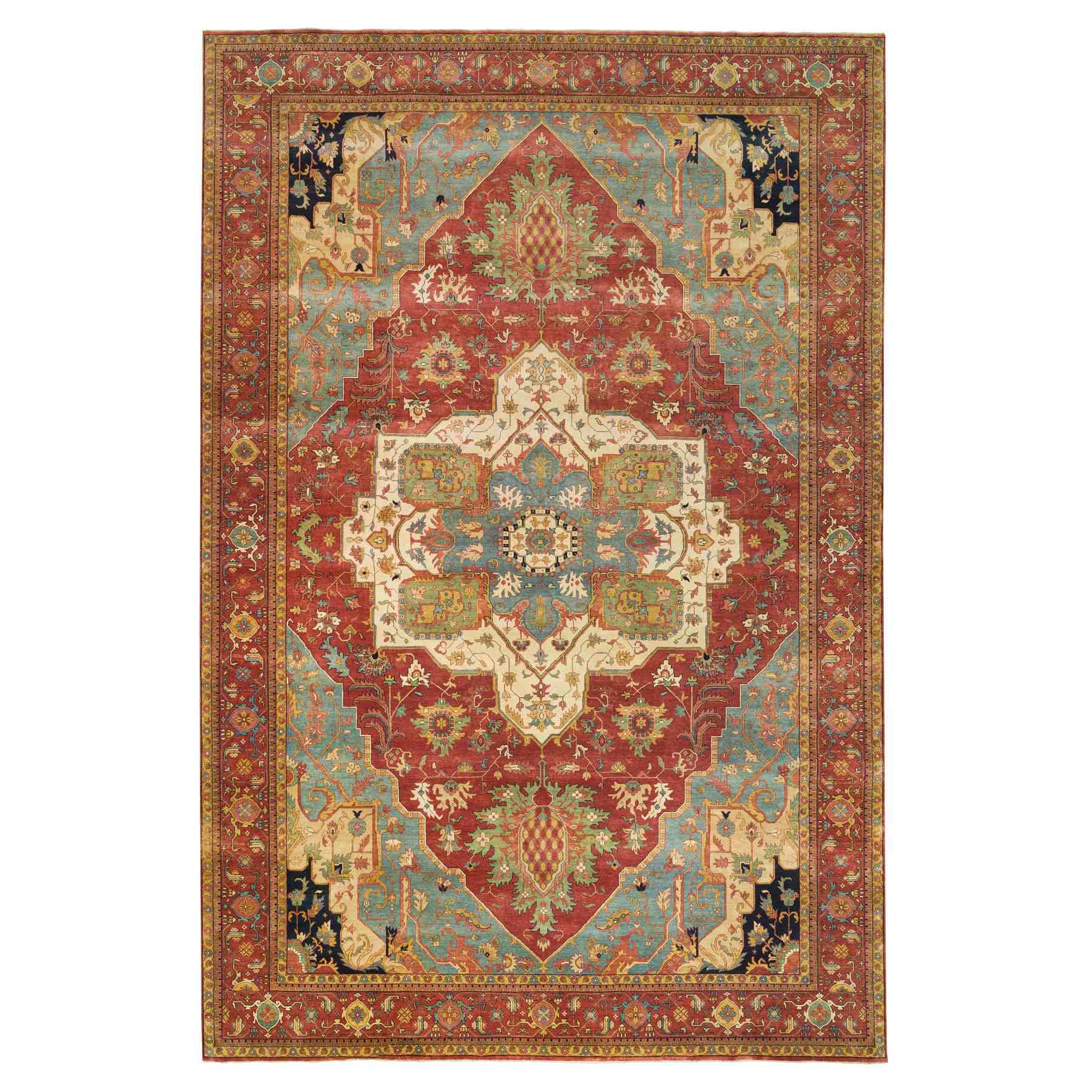 Heriz-Hand-Knotted-Rug-327555