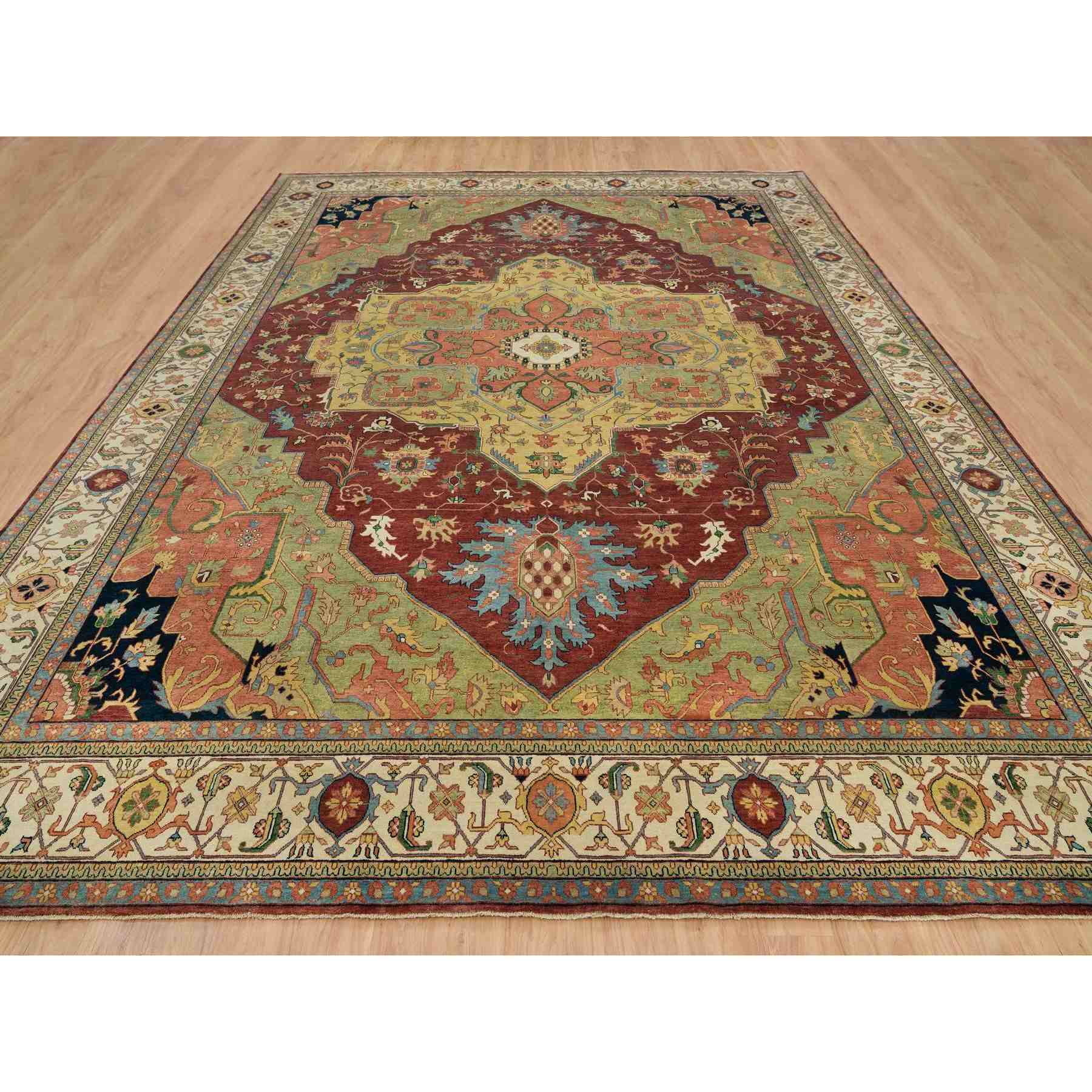 Heriz-Hand-Knotted-Rug-328535