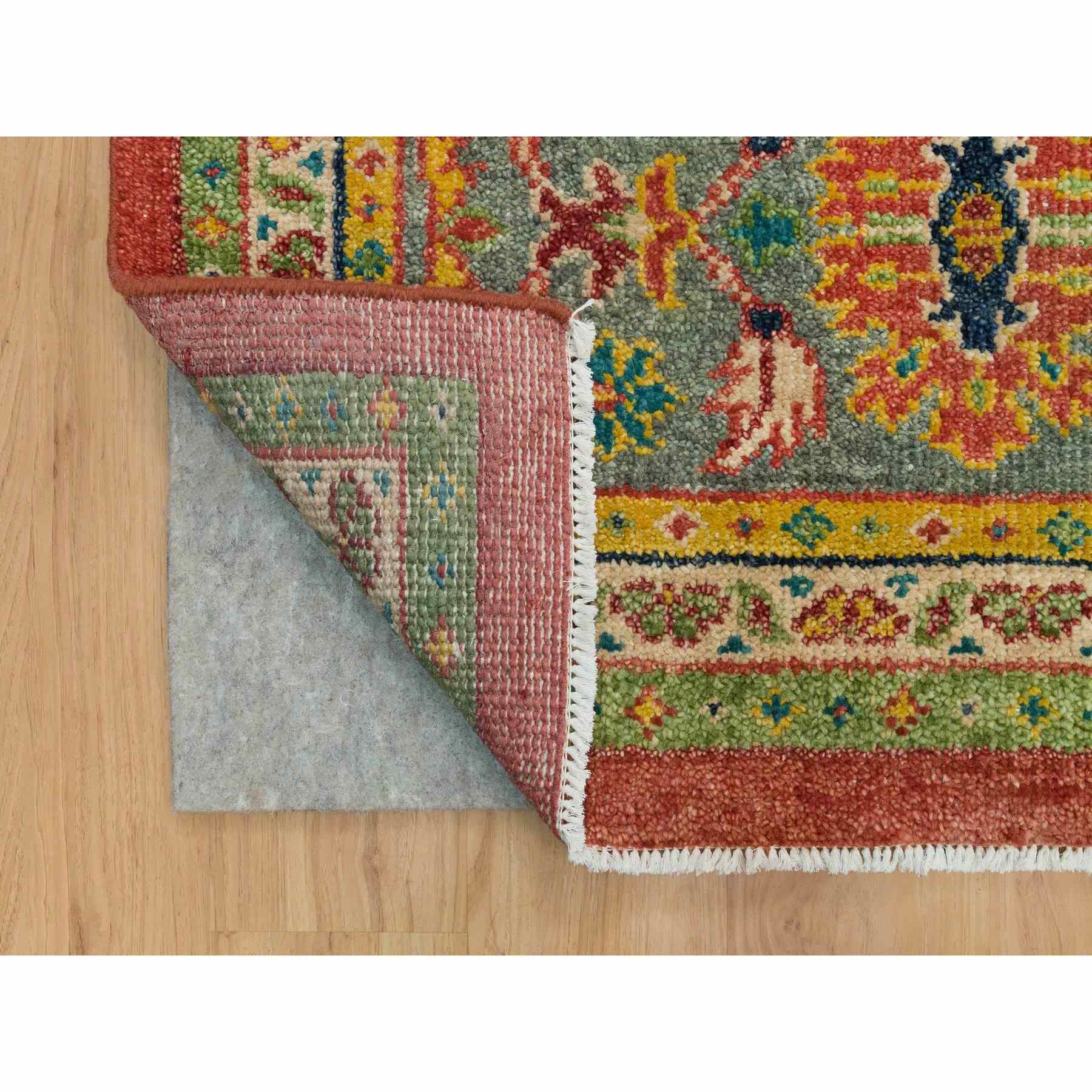 Oushak-And-Peshawar-Hand-Knotted-Rug-329640