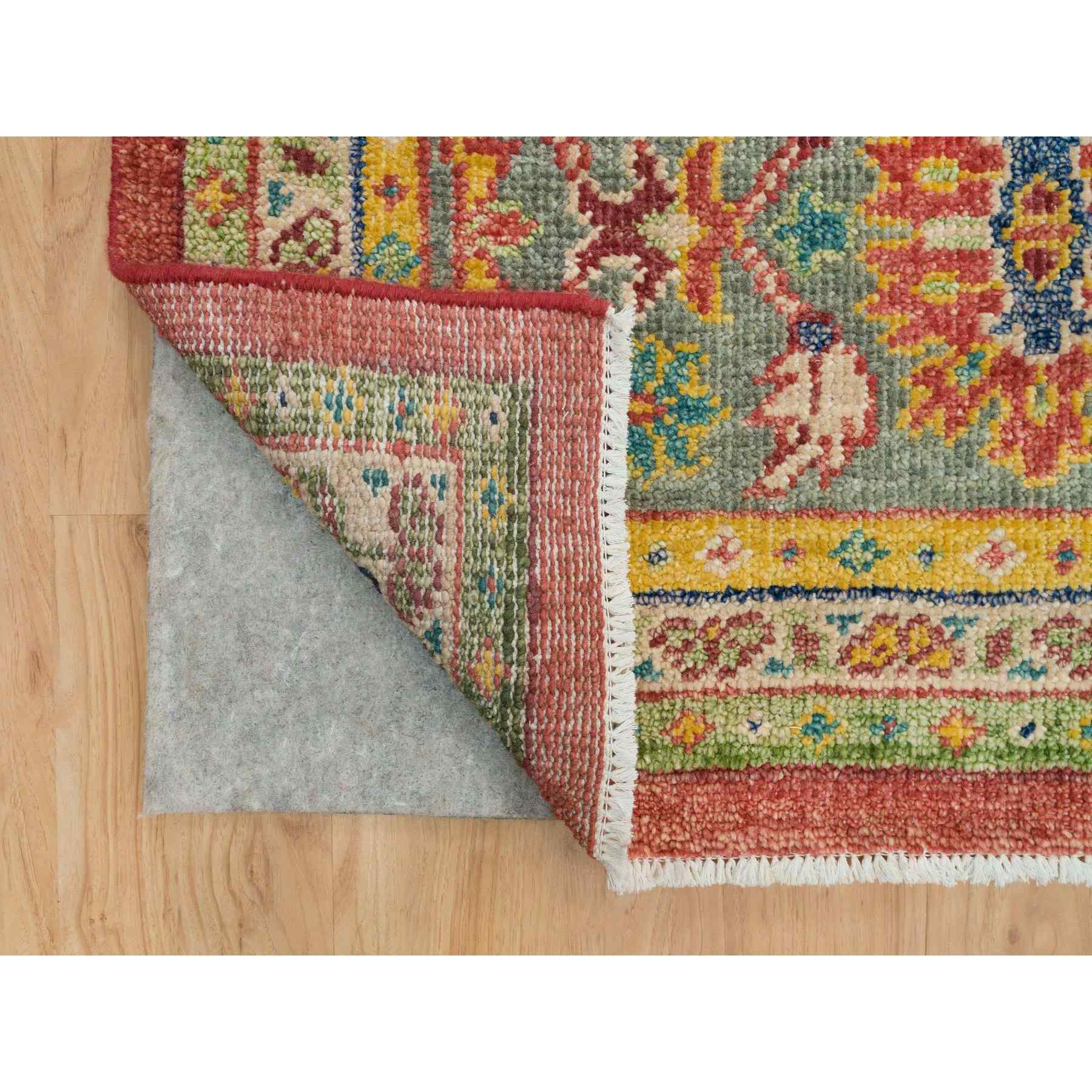 Oushak-And-Peshawar-Hand-Knotted-Rug-329650