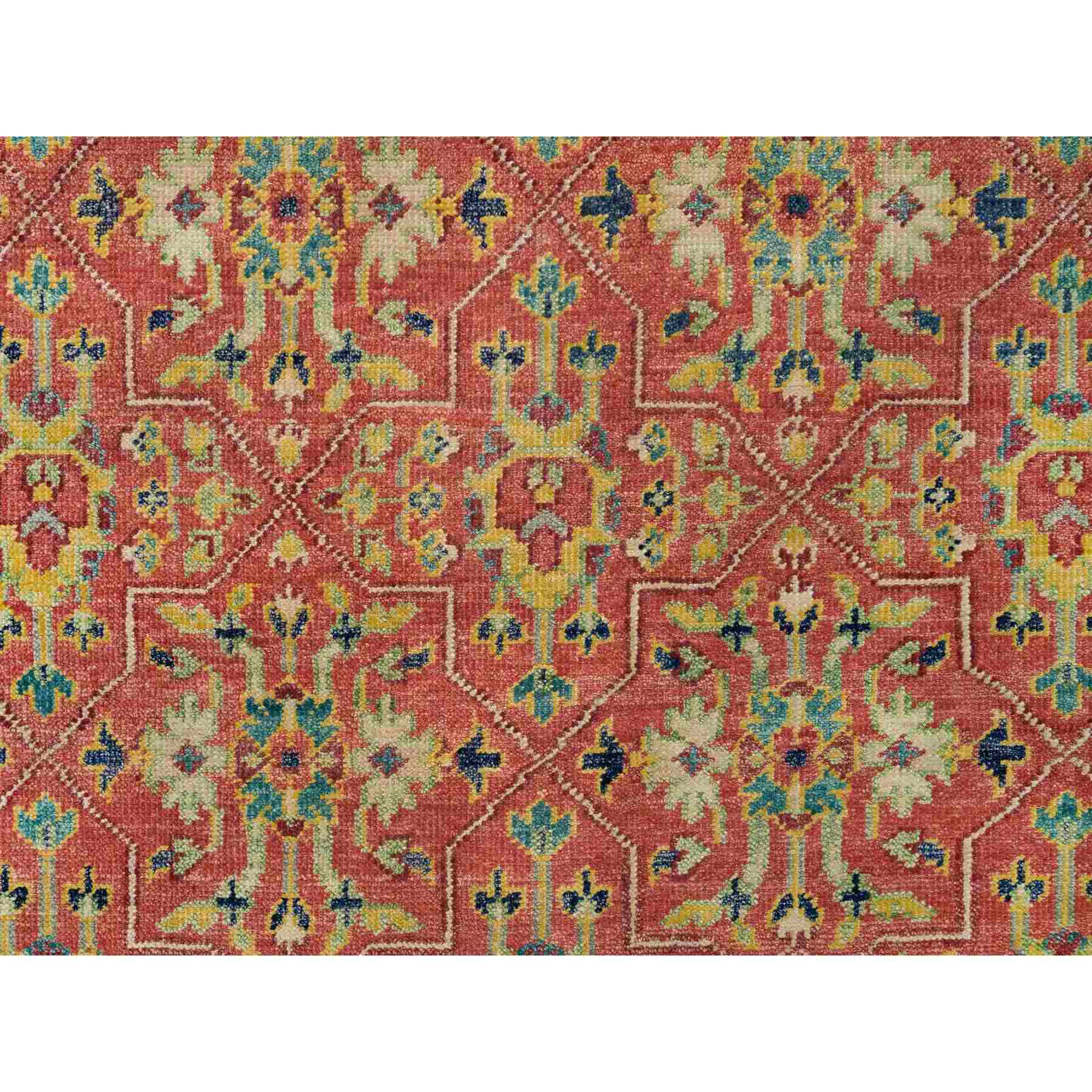 Oushak-And-Peshawar-Hand-Knotted-Rug-329650