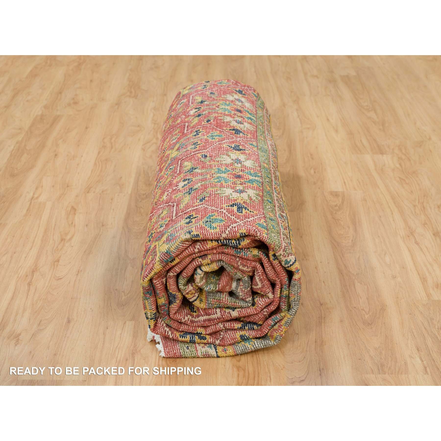 Oushak-And-Peshawar-Hand-Knotted-Rug-329650