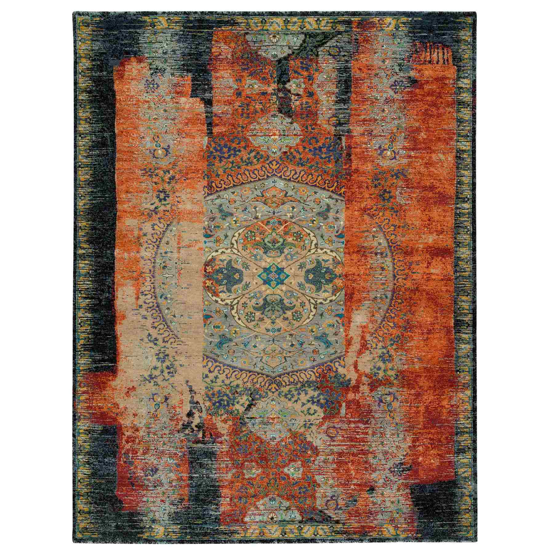 Transitional-Hand-Knotted-Rug-329480
