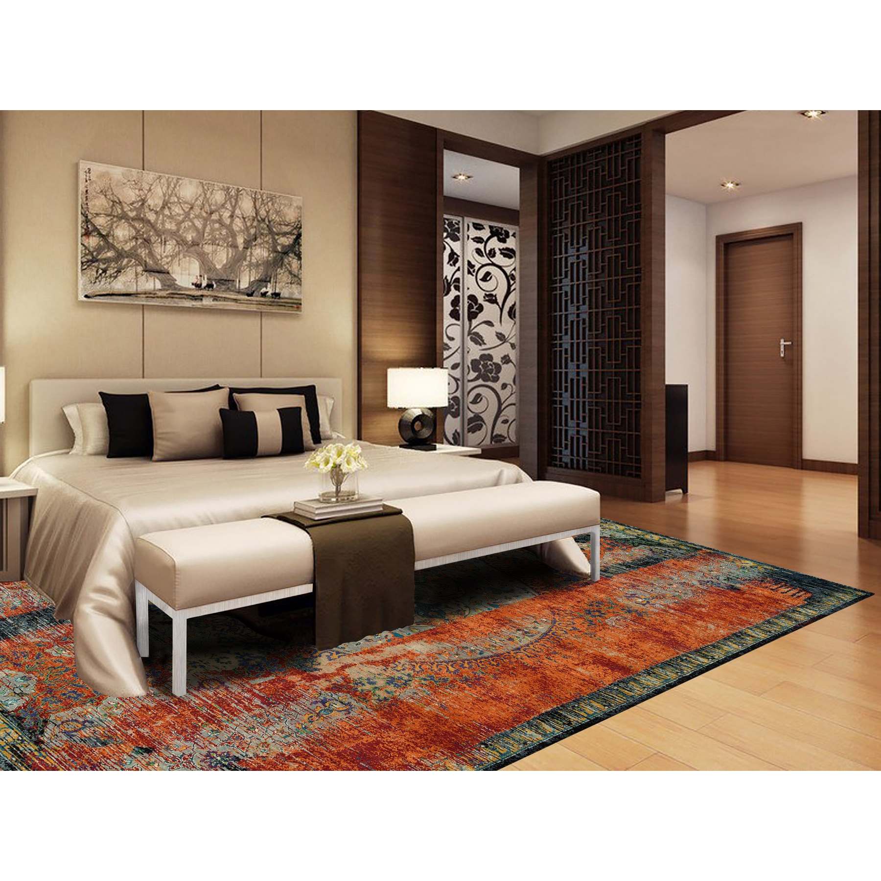 Transitional-Hand-Knotted-Rug-329480