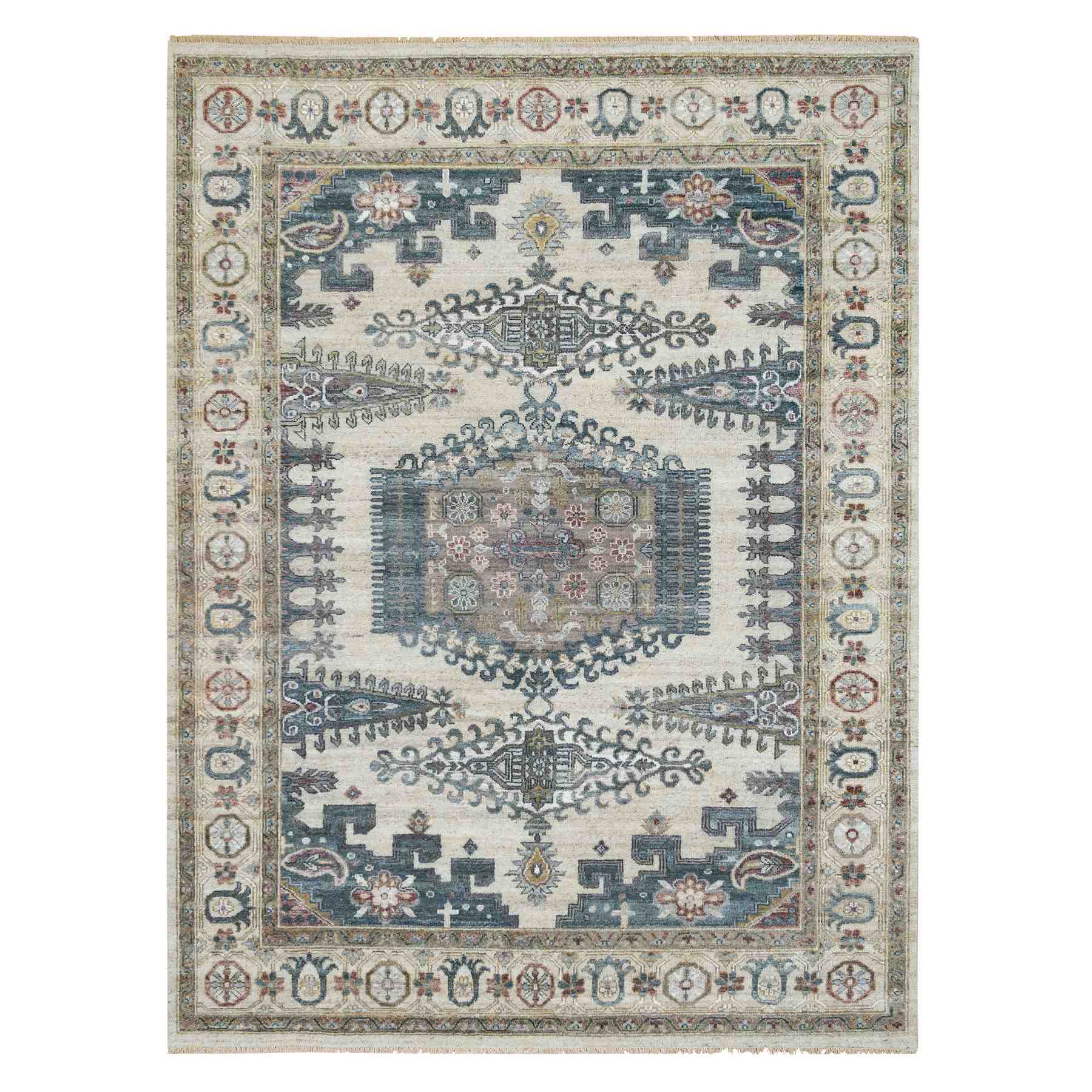 Tribal-Geometric-Hand-Knotted-Rug-327930