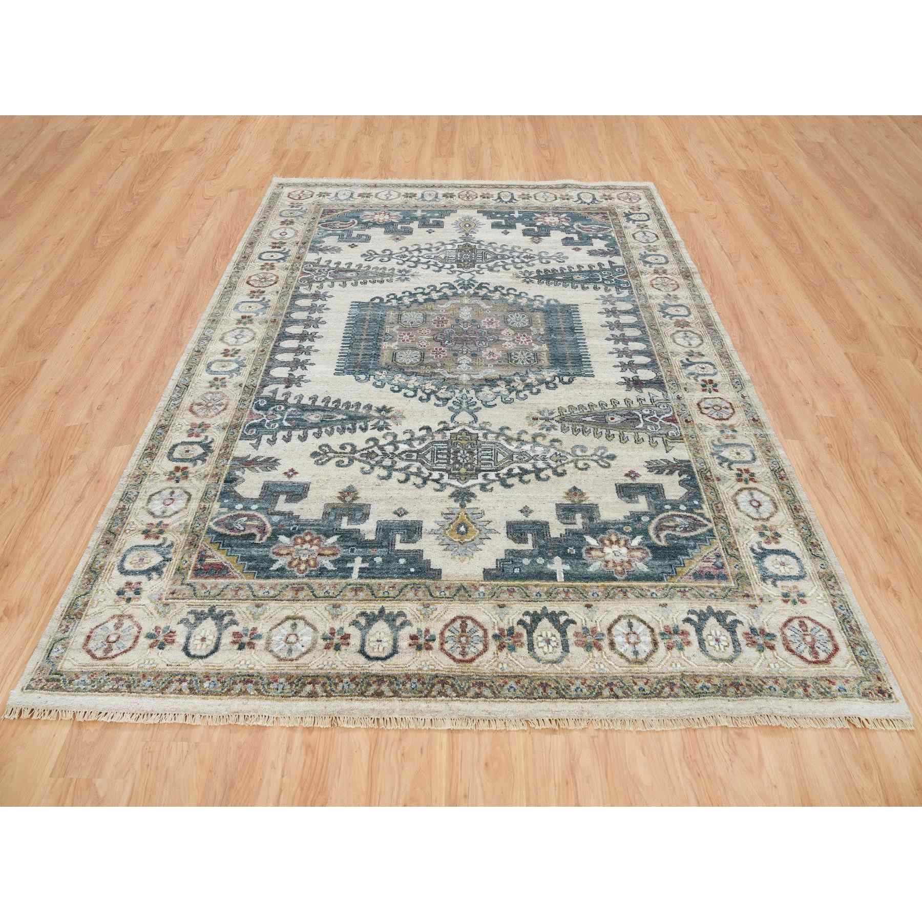 Tribal-Geometric-Hand-Knotted-Rug-327930