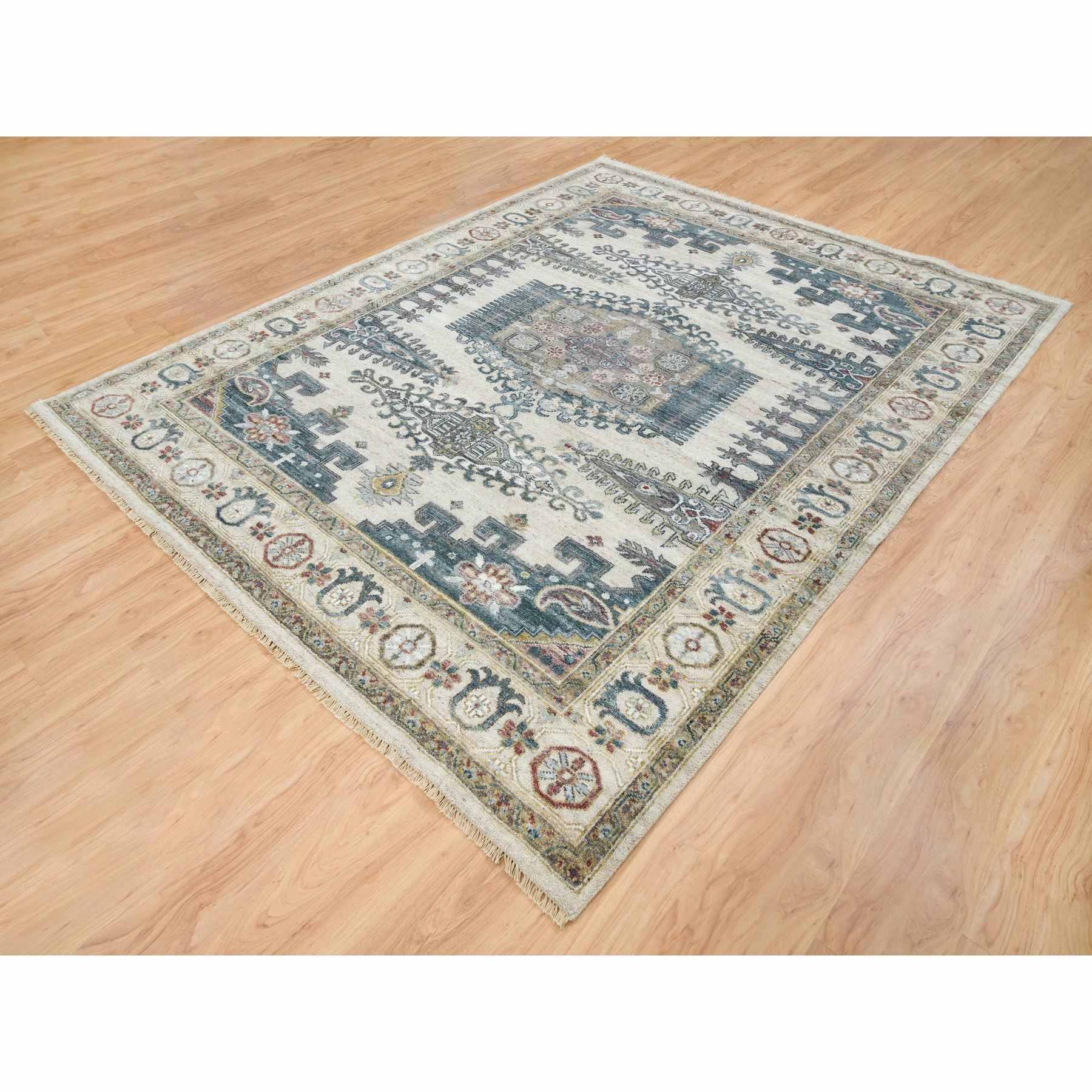 Tribal-Geometric-Hand-Knotted-Rug-327930