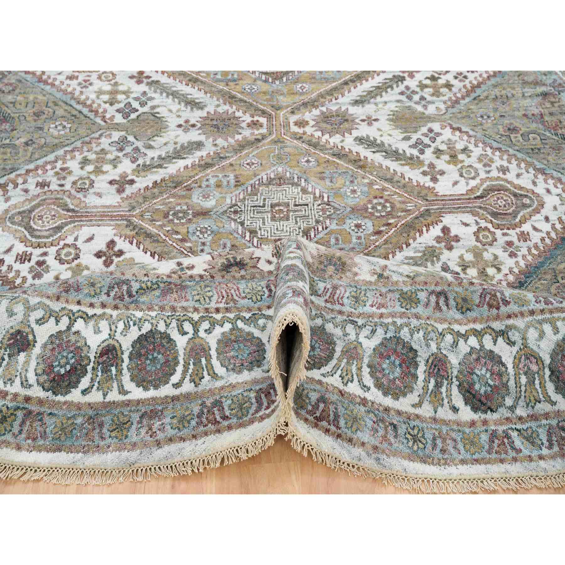 Tribal-Geometric-Hand-Knotted-Rug-327945