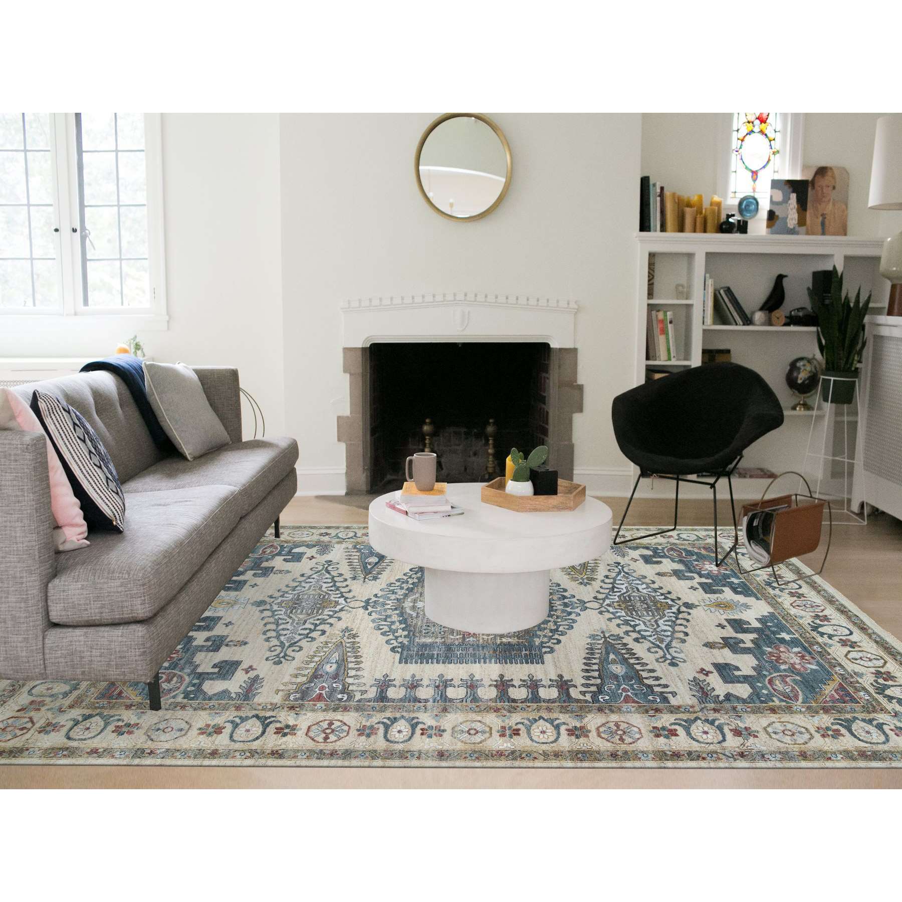 Tribal-Geometric-Hand-Knotted-Rug-327975