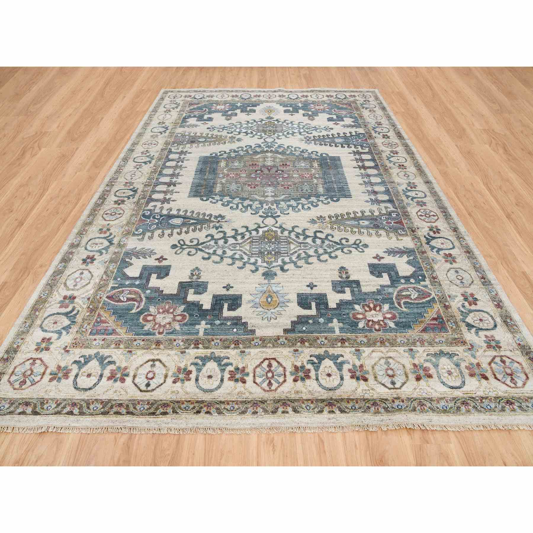 Tribal-Geometric-Hand-Knotted-Rug-327975