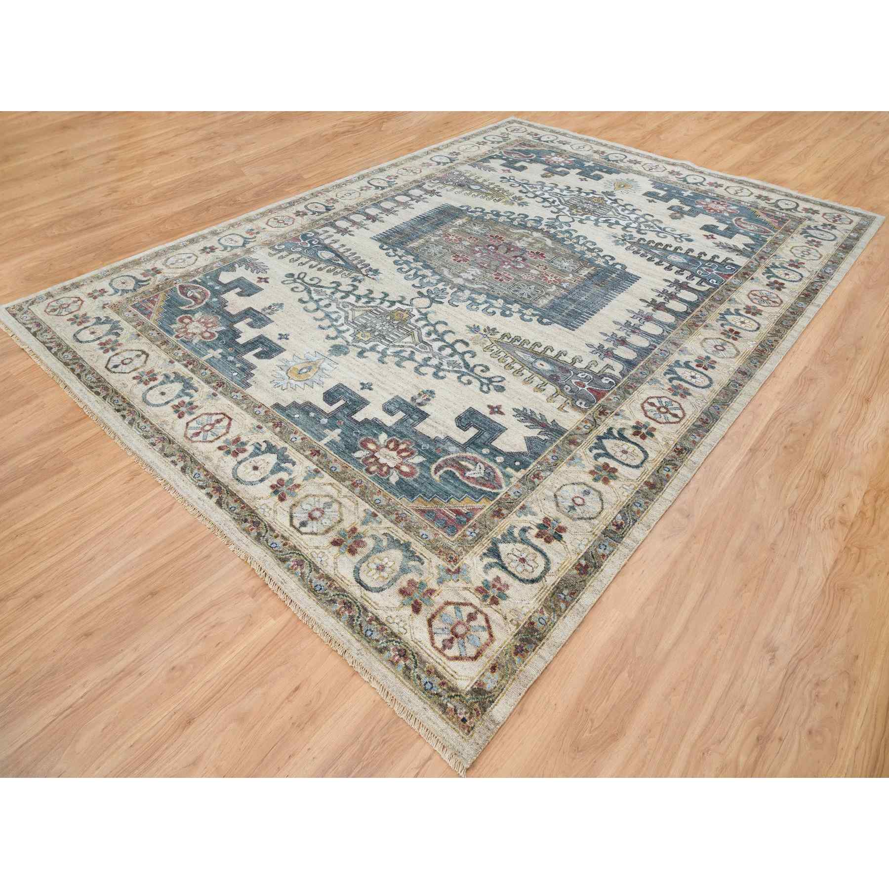 Tribal-Geometric-Hand-Knotted-Rug-327975