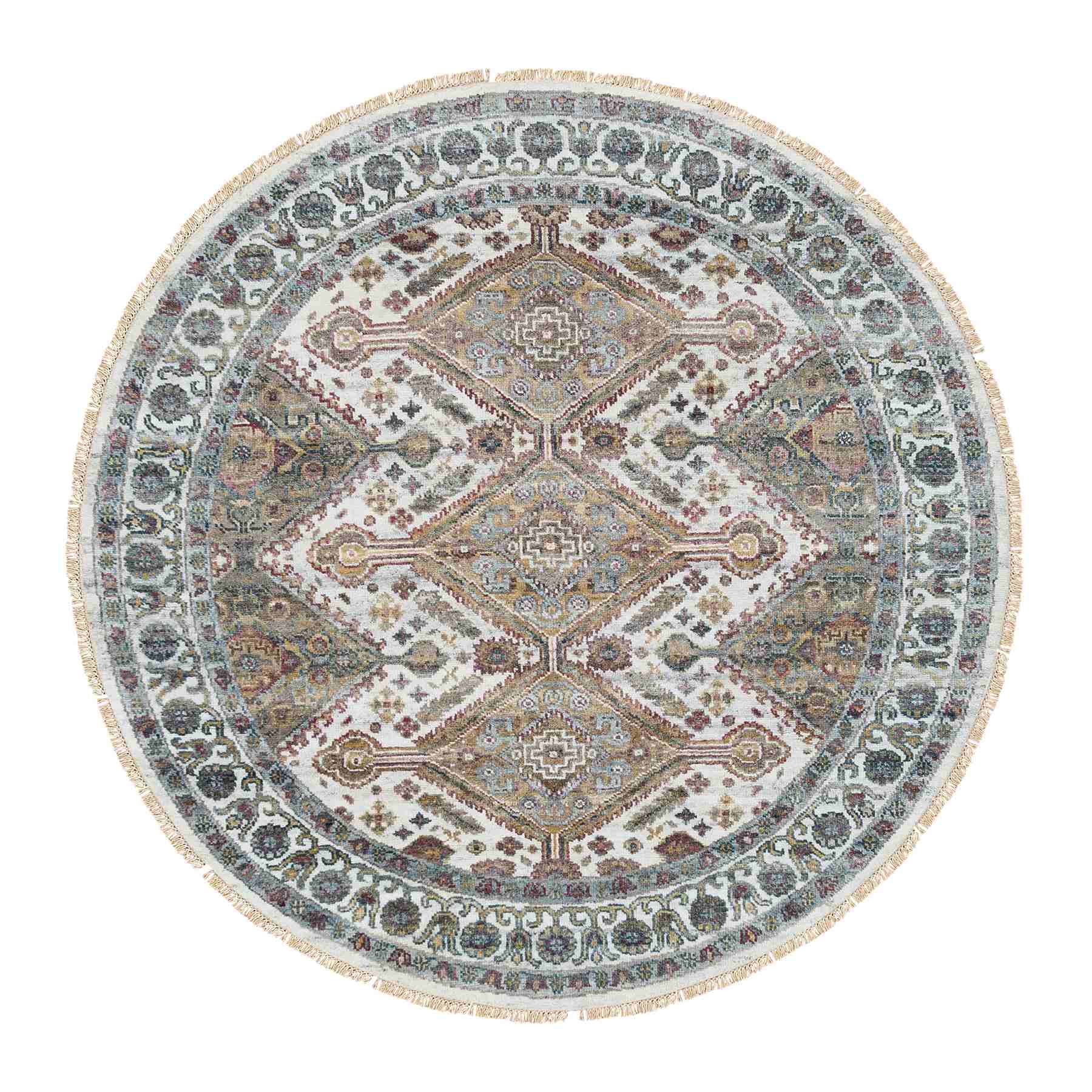 Tribal-Geometric-Hand-Knotted-Rug-328075