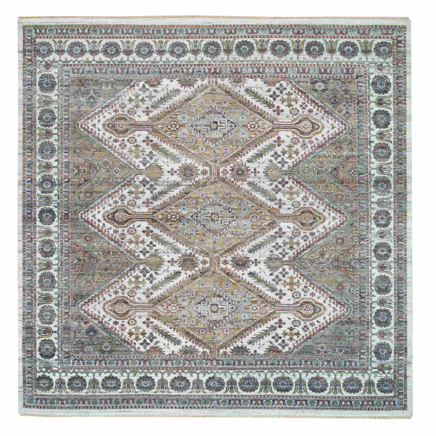 Tribal-Geometric-Hand-Knotted-Rug-328090