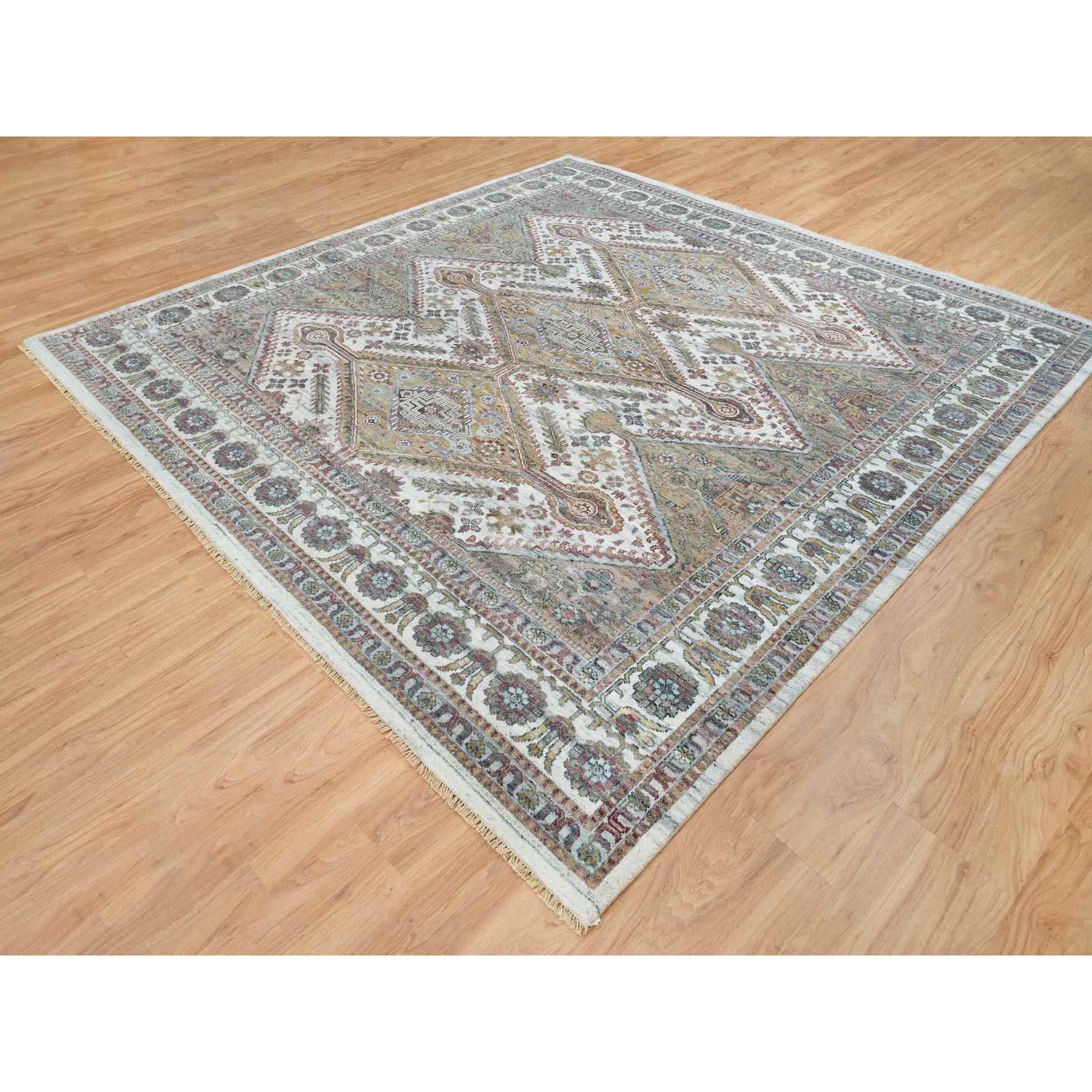 Tribal-Geometric-Hand-Knotted-Rug-328090
