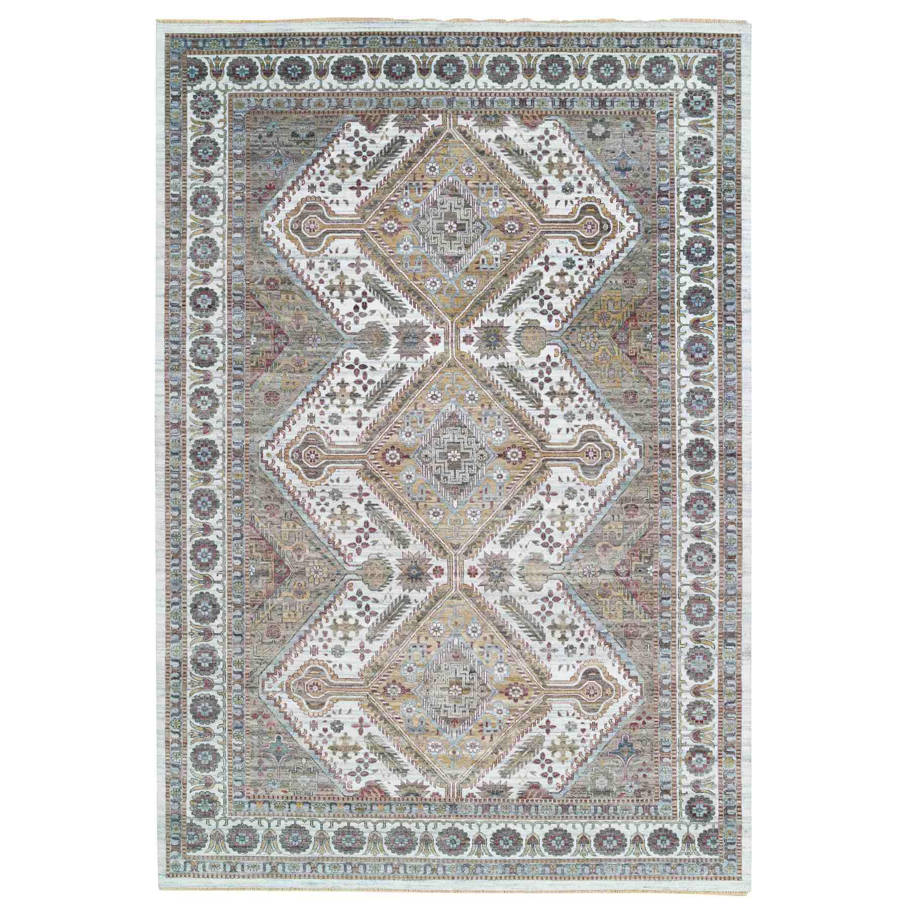 Tribal-Geometric-Hand-Knotted-Rug-328105