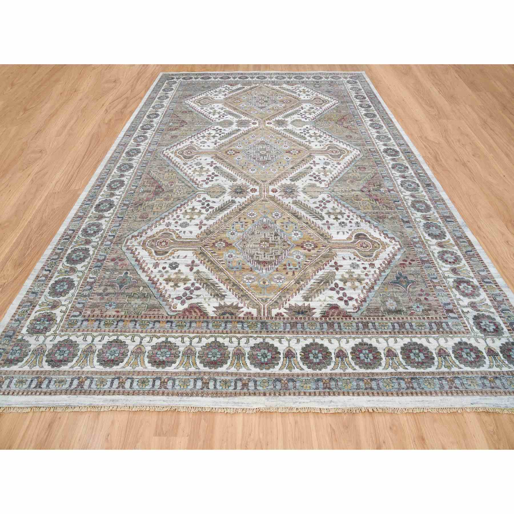 Tribal-Geometric-Hand-Knotted-Rug-328105