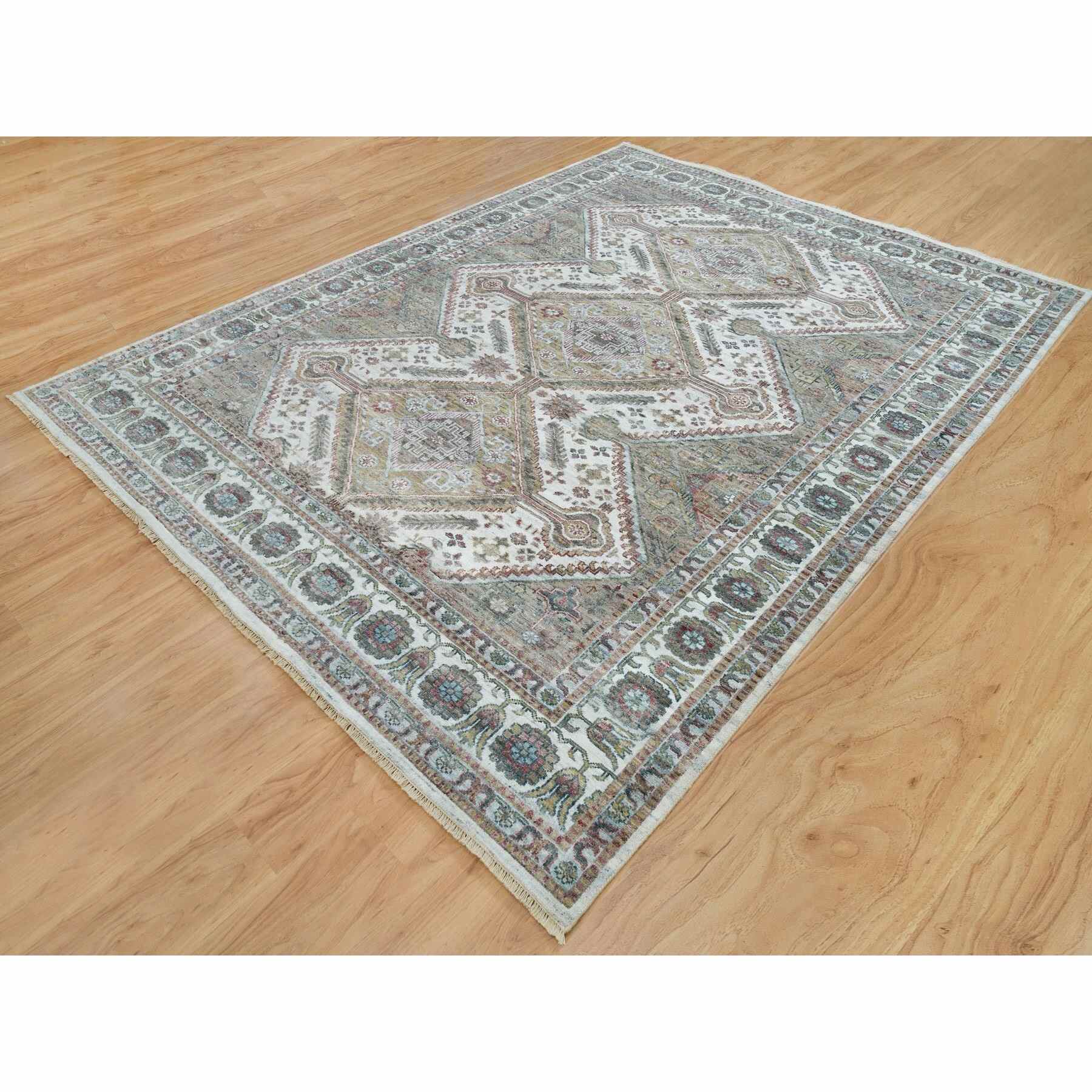 Tribal-Geometric-Hand-Knotted-Rug-329280