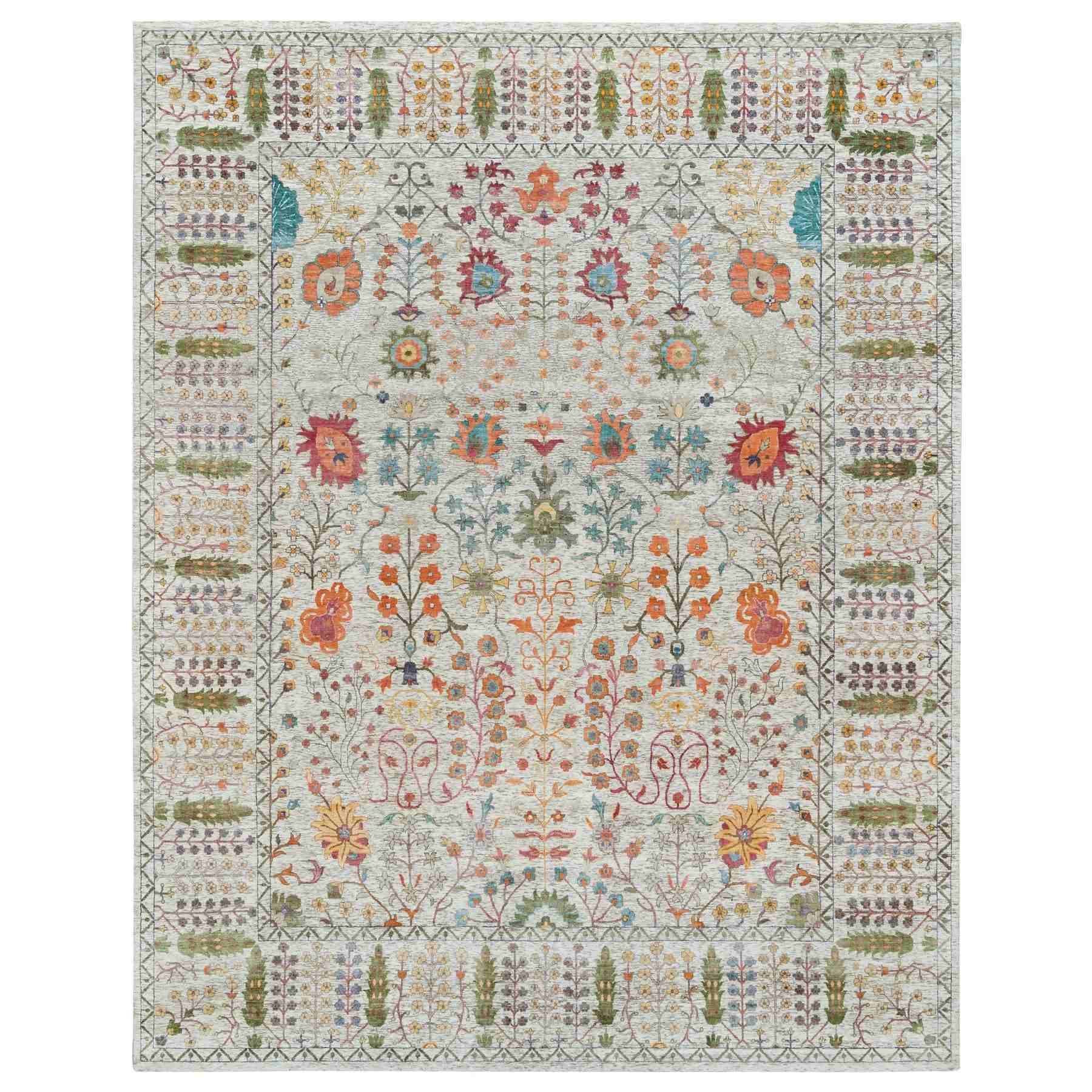 Wool-and-Silk-Hand-Knotted-Rug-329680