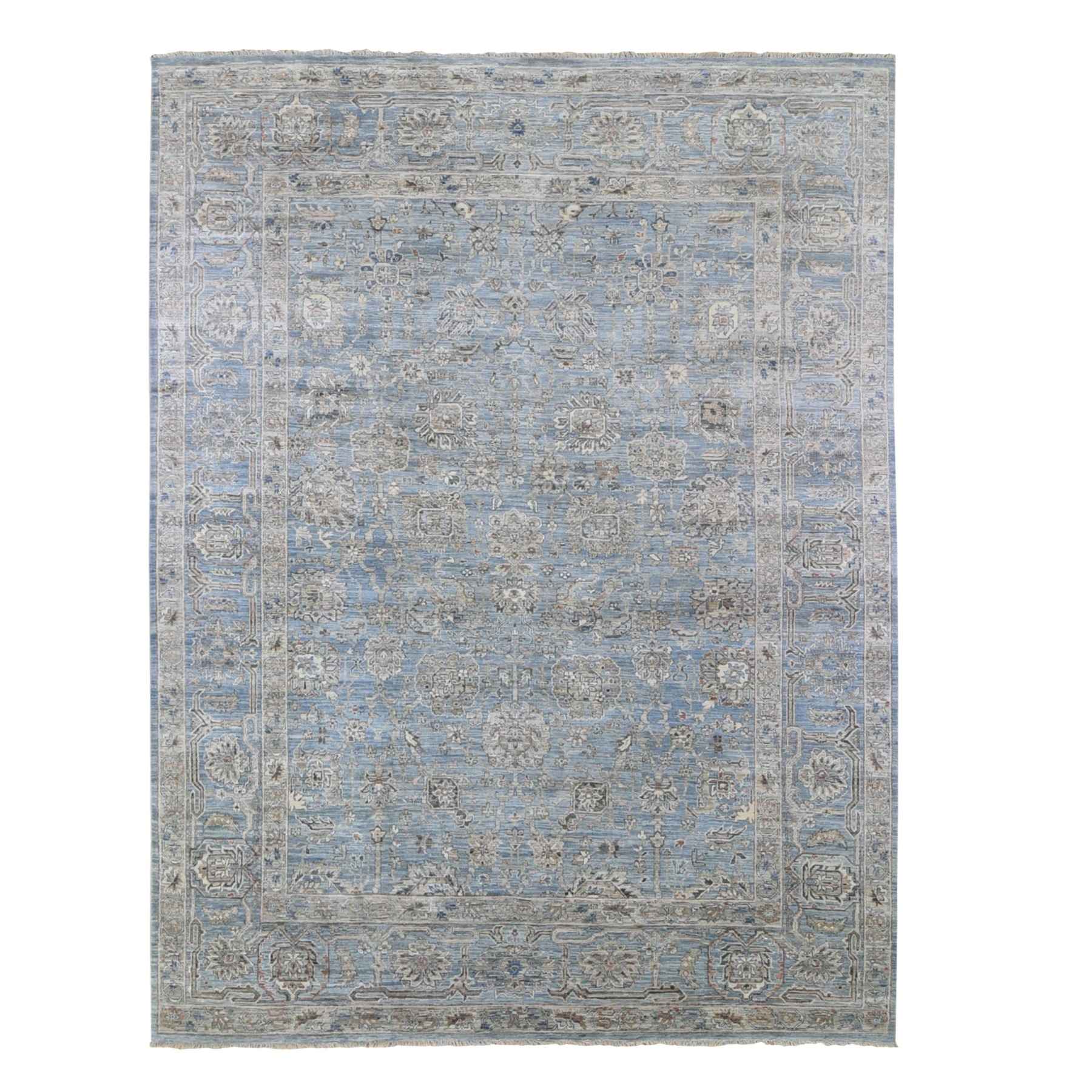 Oushak-And-Peshawar-Hand-Knotted-Rug-332390